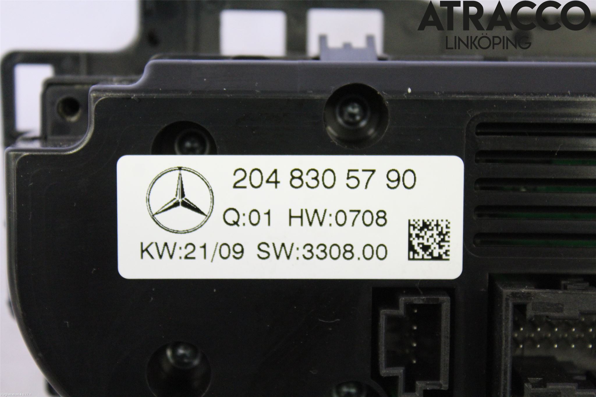 Mercedes-Benz MB C-KLASS (W204) 07-15 Varme Ac Betjening-Display
