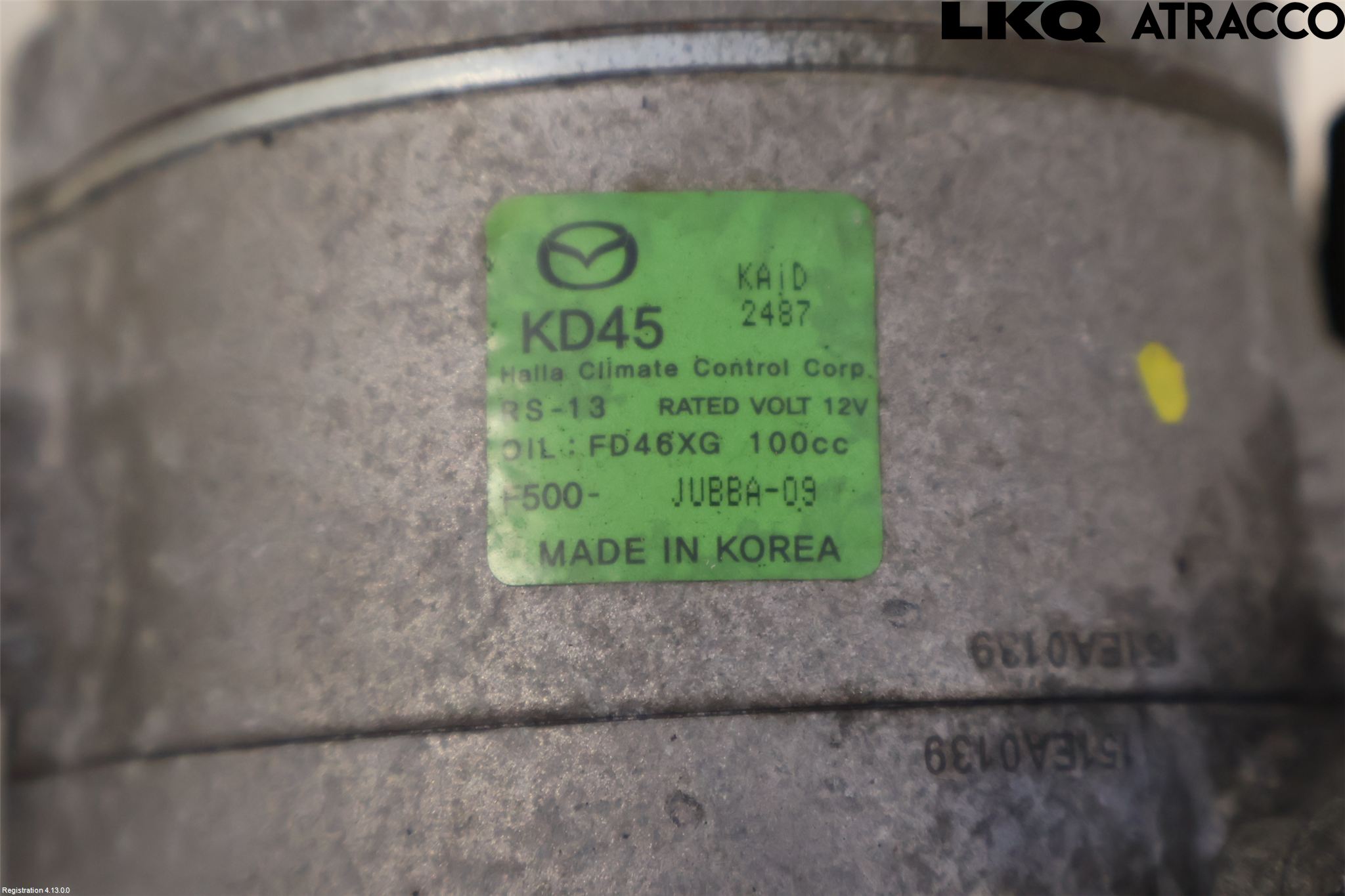 Mazda 6 13- Varme Ac Kompressor
