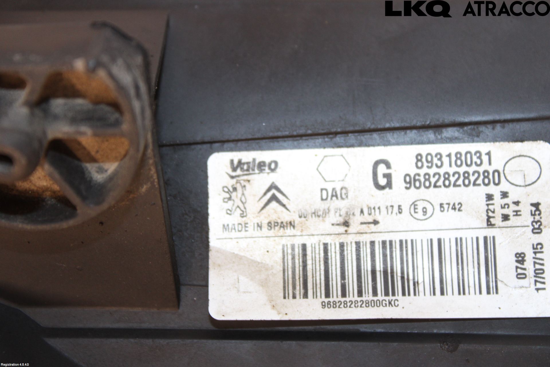 Citroen BERLINGO 08-18 Frontlykt Venstre