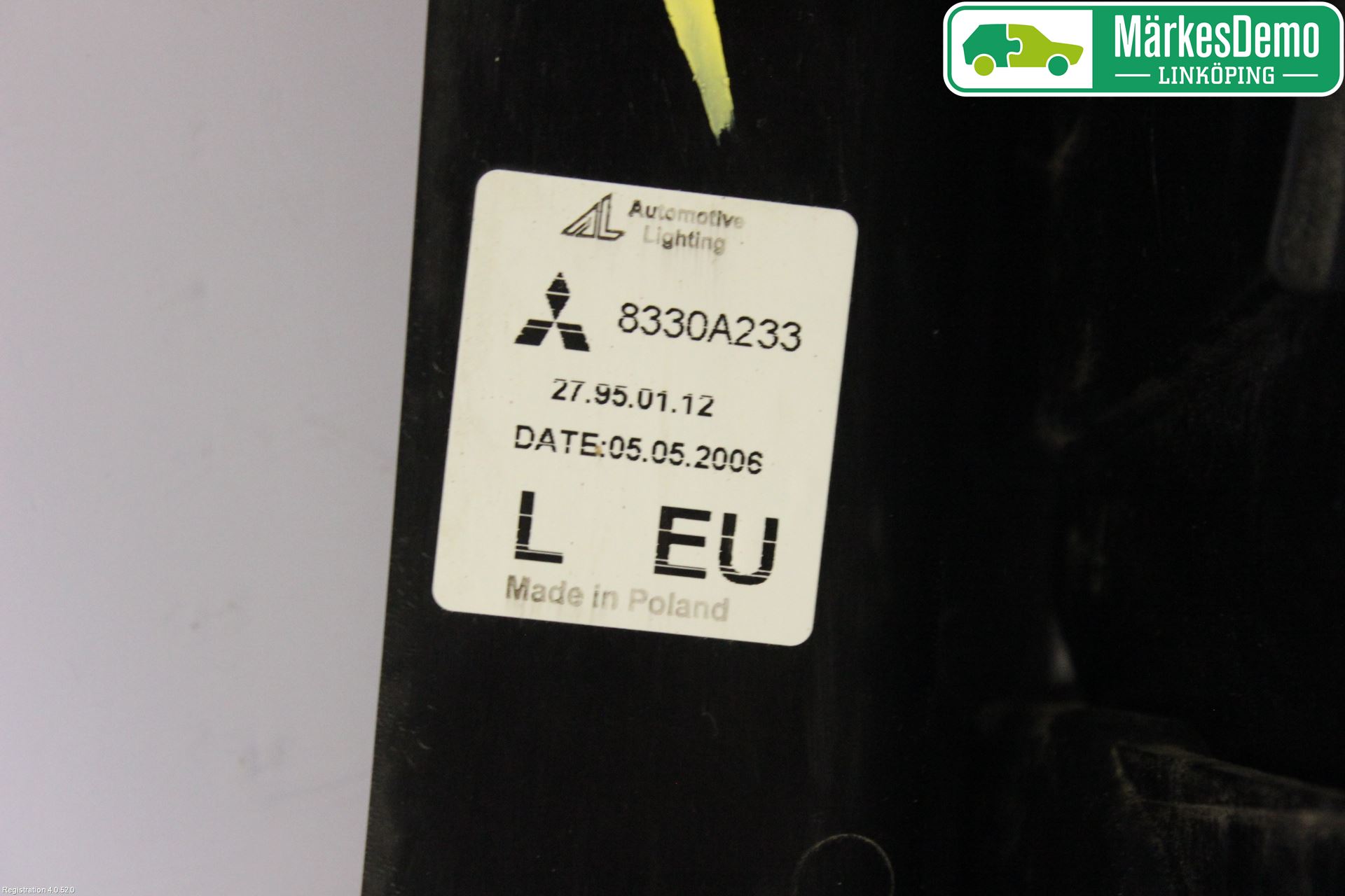 Mitsubishi COLT   04-08 Baklykt Venstre