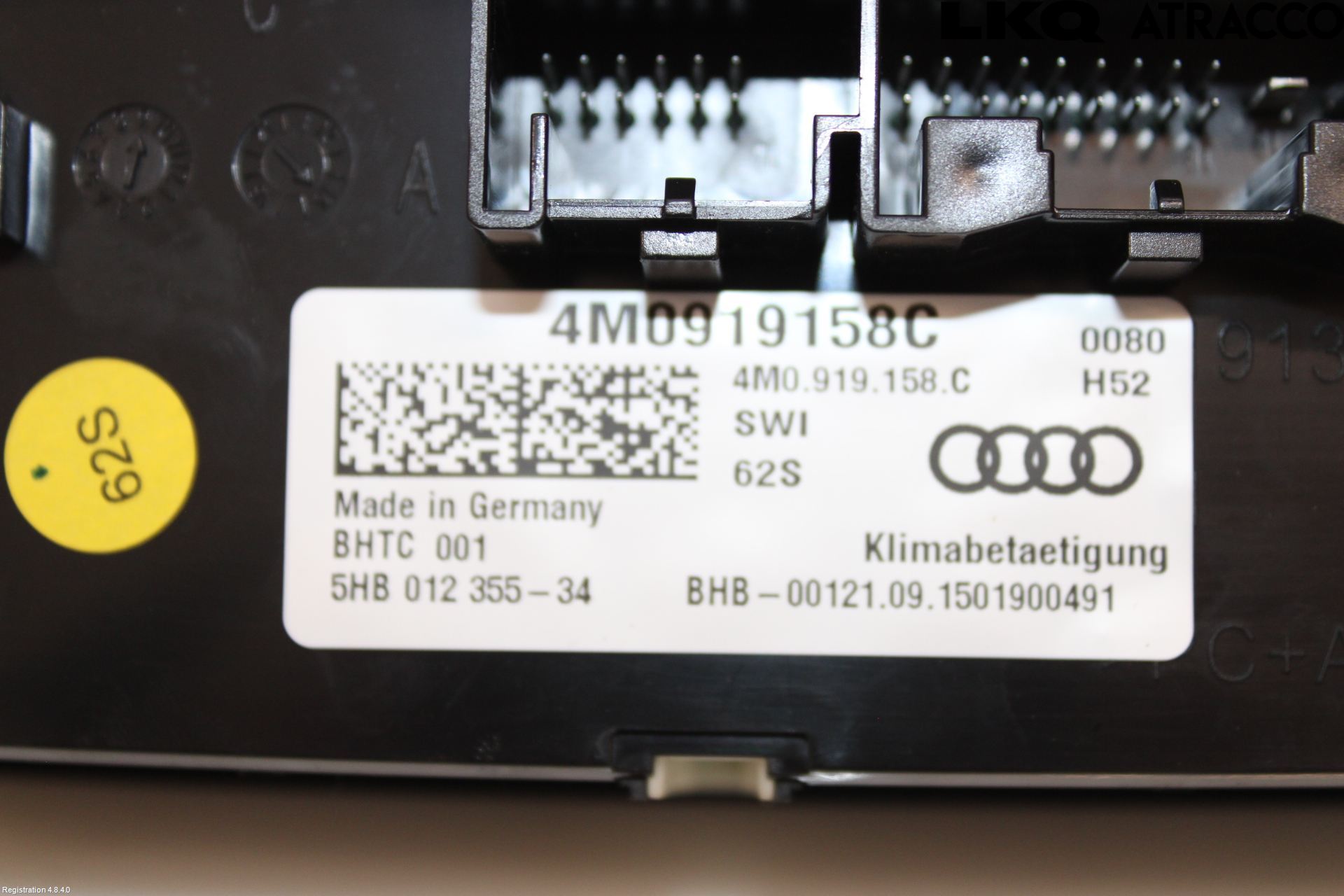 Audi Q7/SQ7 Varme Ac Betjening-Display