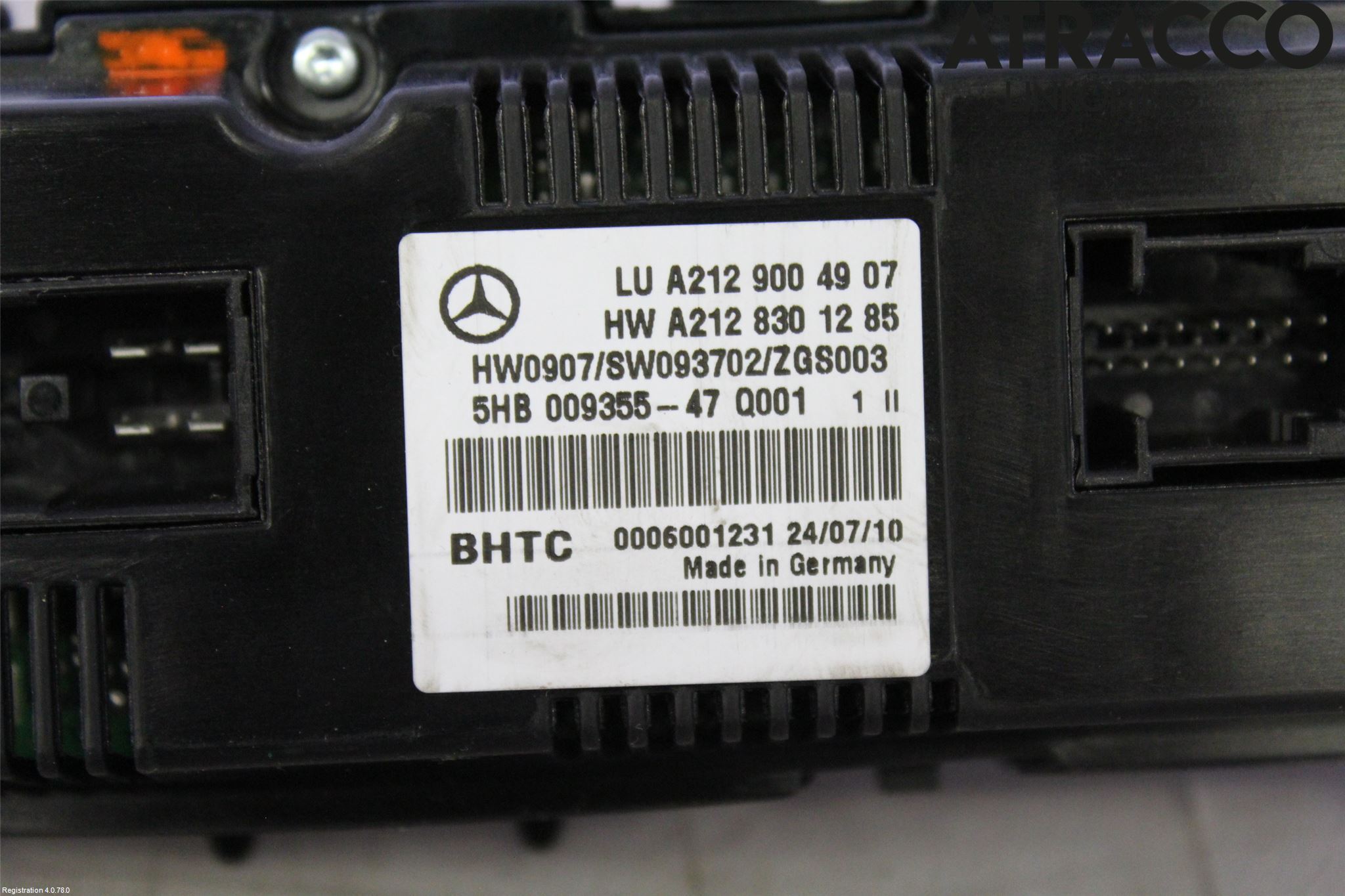 Mercedes-Benz MB E-KLASS (W212) 09-16 Varme Ac Betjening-Display
