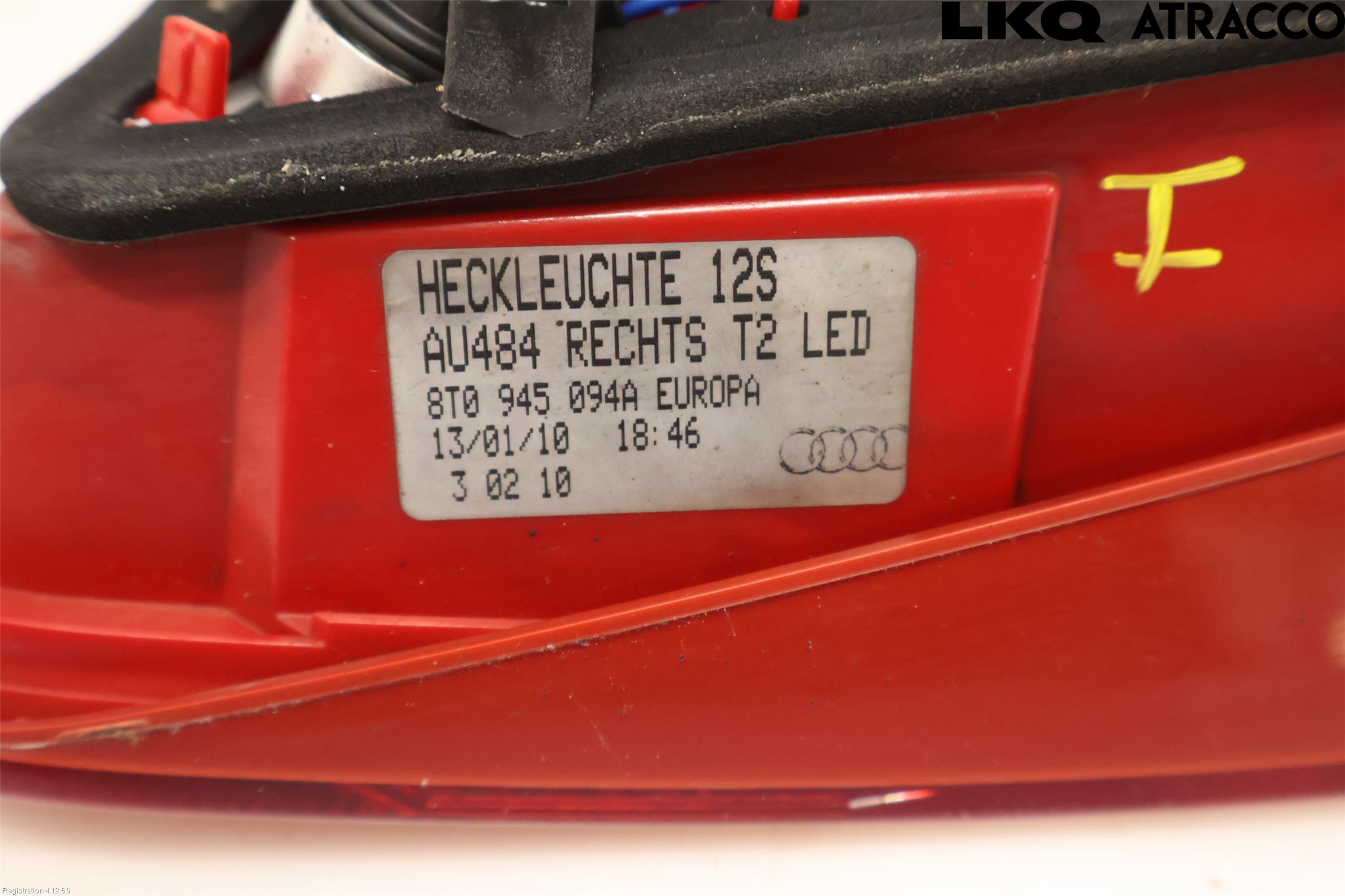 Audi A5 07-16 Baklykt Høyre  På Luke(Indre)