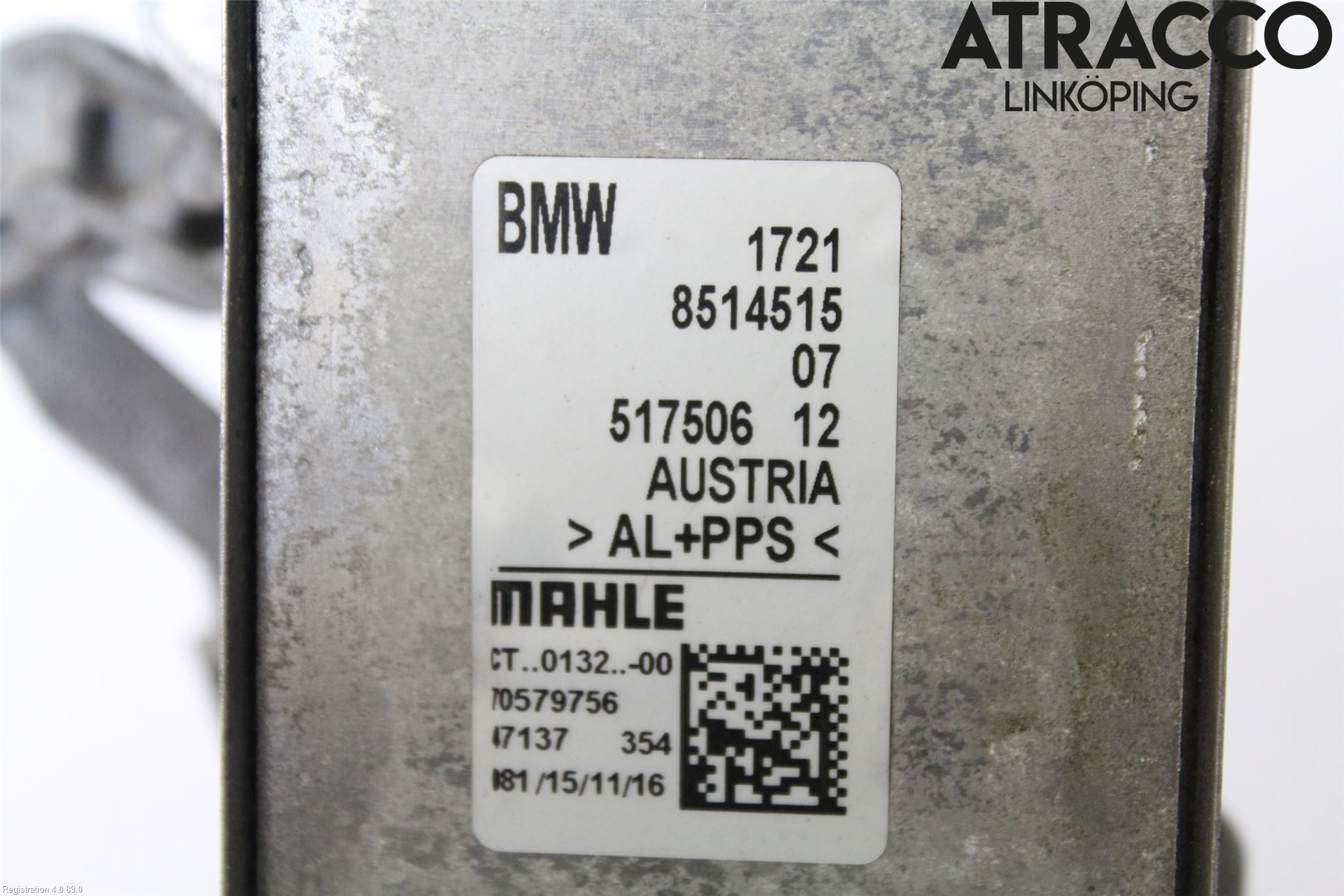 BMW 3 F30/F31/F80 12-19 Radiator Oljekjøler Automatgea