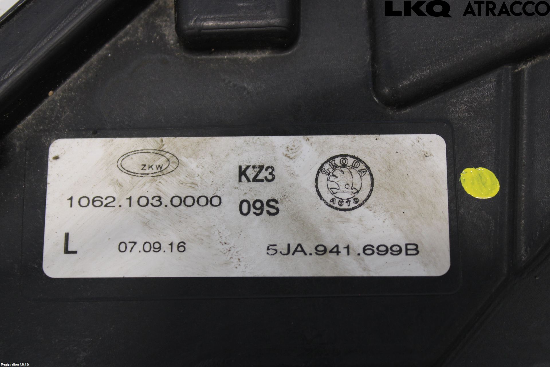 Skoda RAPID Frontlykt-Kurve-Tåkelys