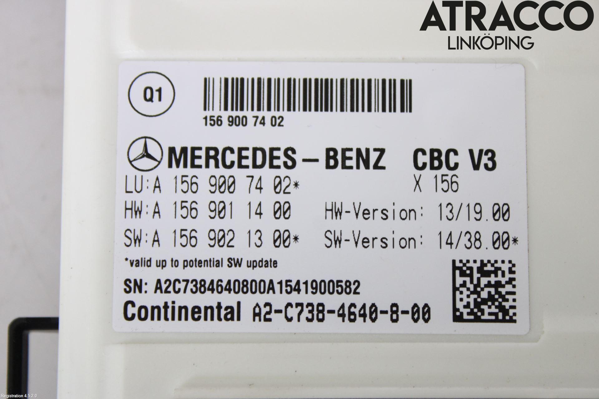 Mercedes-Benz MB CLA-KLASS (C117/X117) 13-19 Styreenhet Øvrig