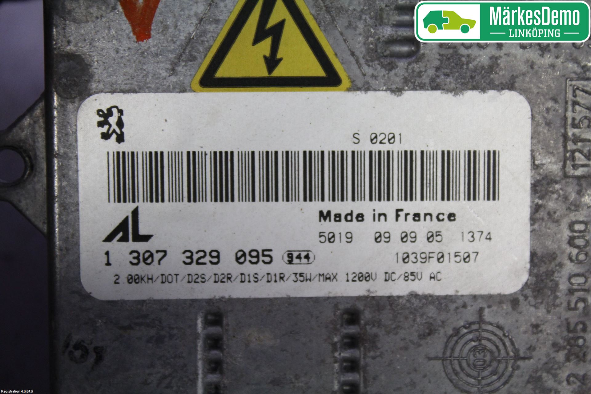 Peugeot 407 Styreenhet Xenon
