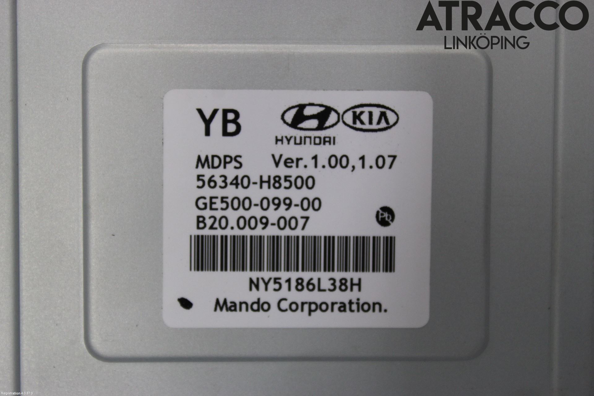 Kia STONIC 18->> Rattakselaggregat Innebygd Servo
