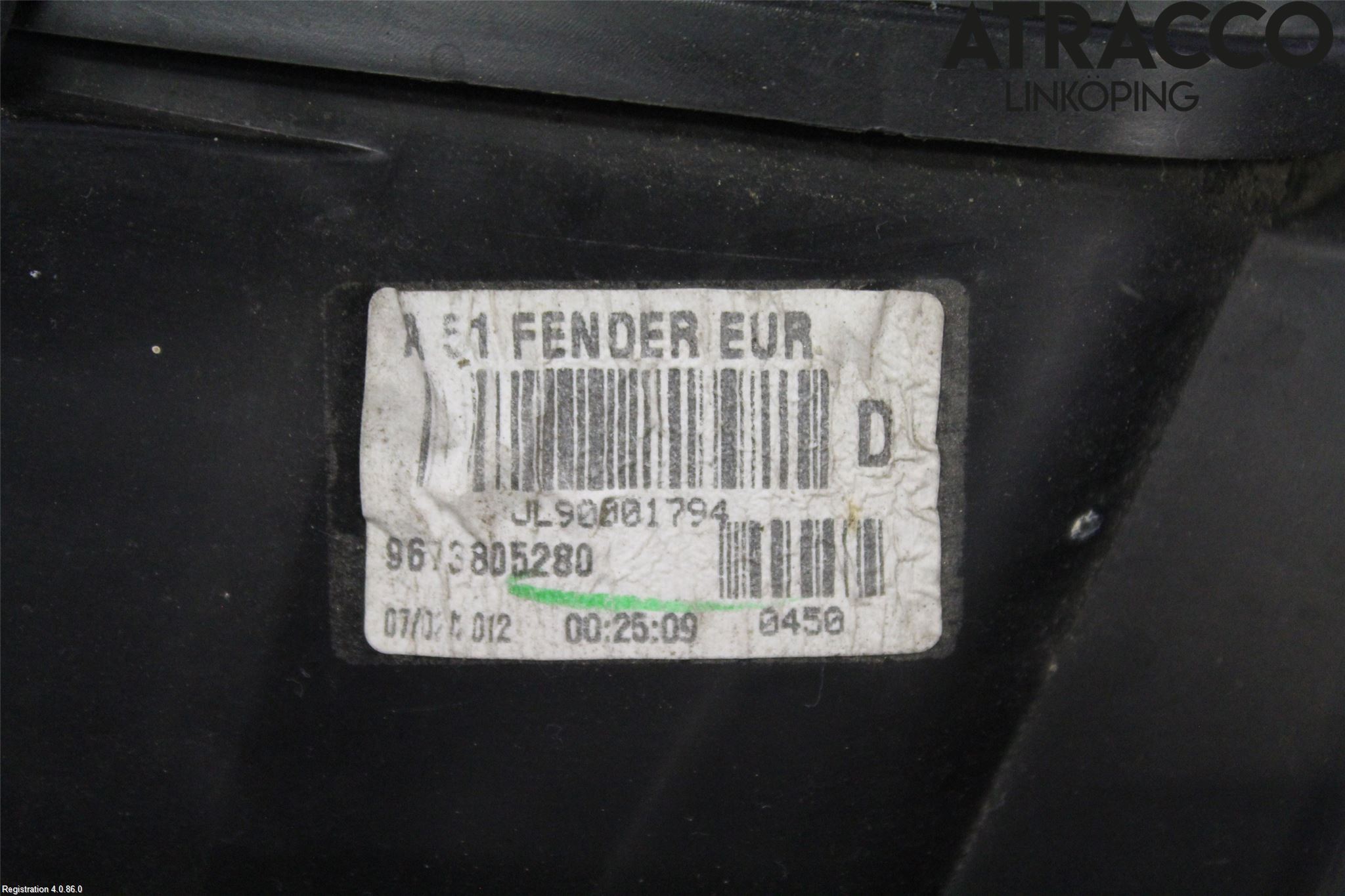 Citroen C3 10-17 Baklykt Høyre