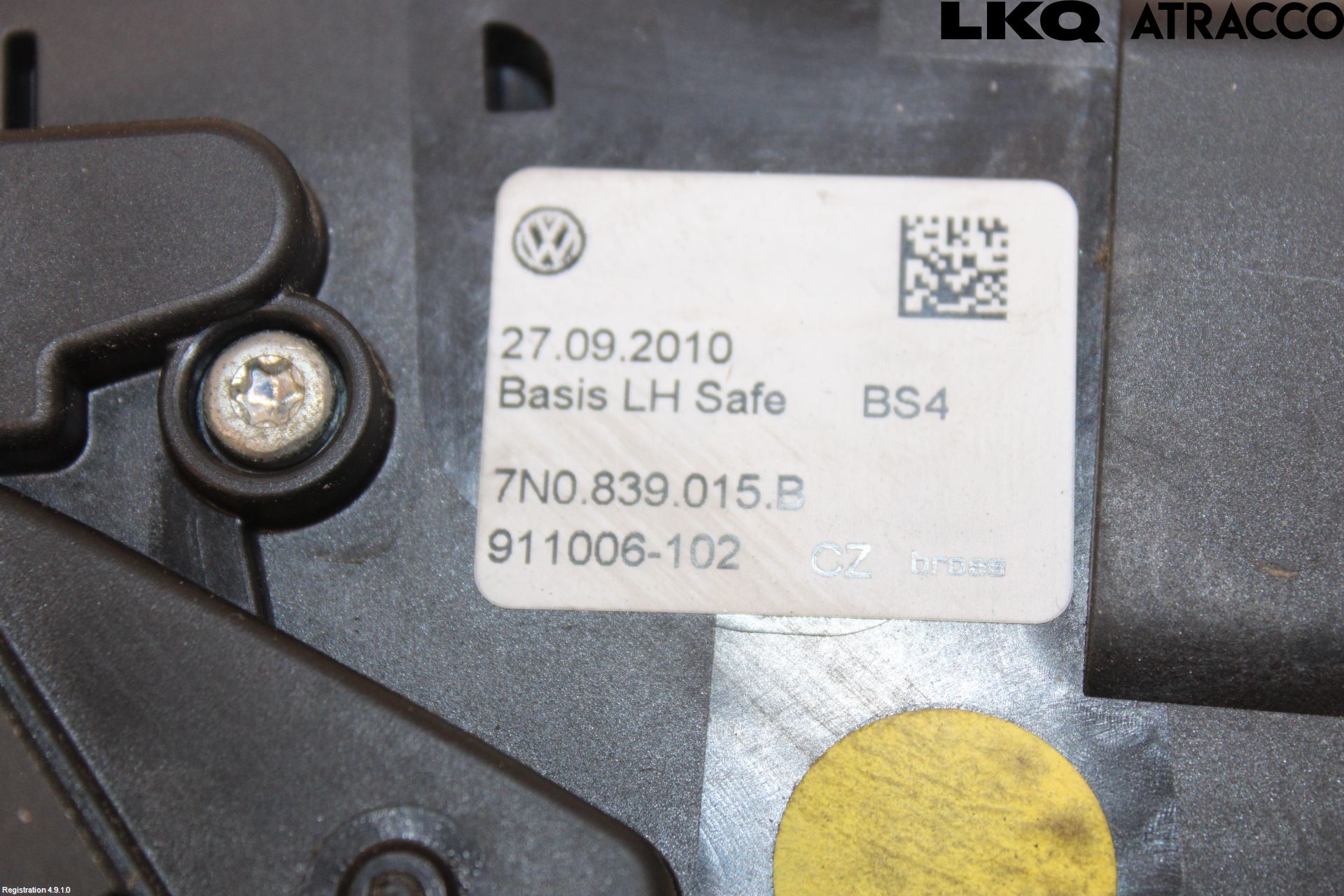 Volkswagen VW SHARAN 11- Dørlås - Låsekasse