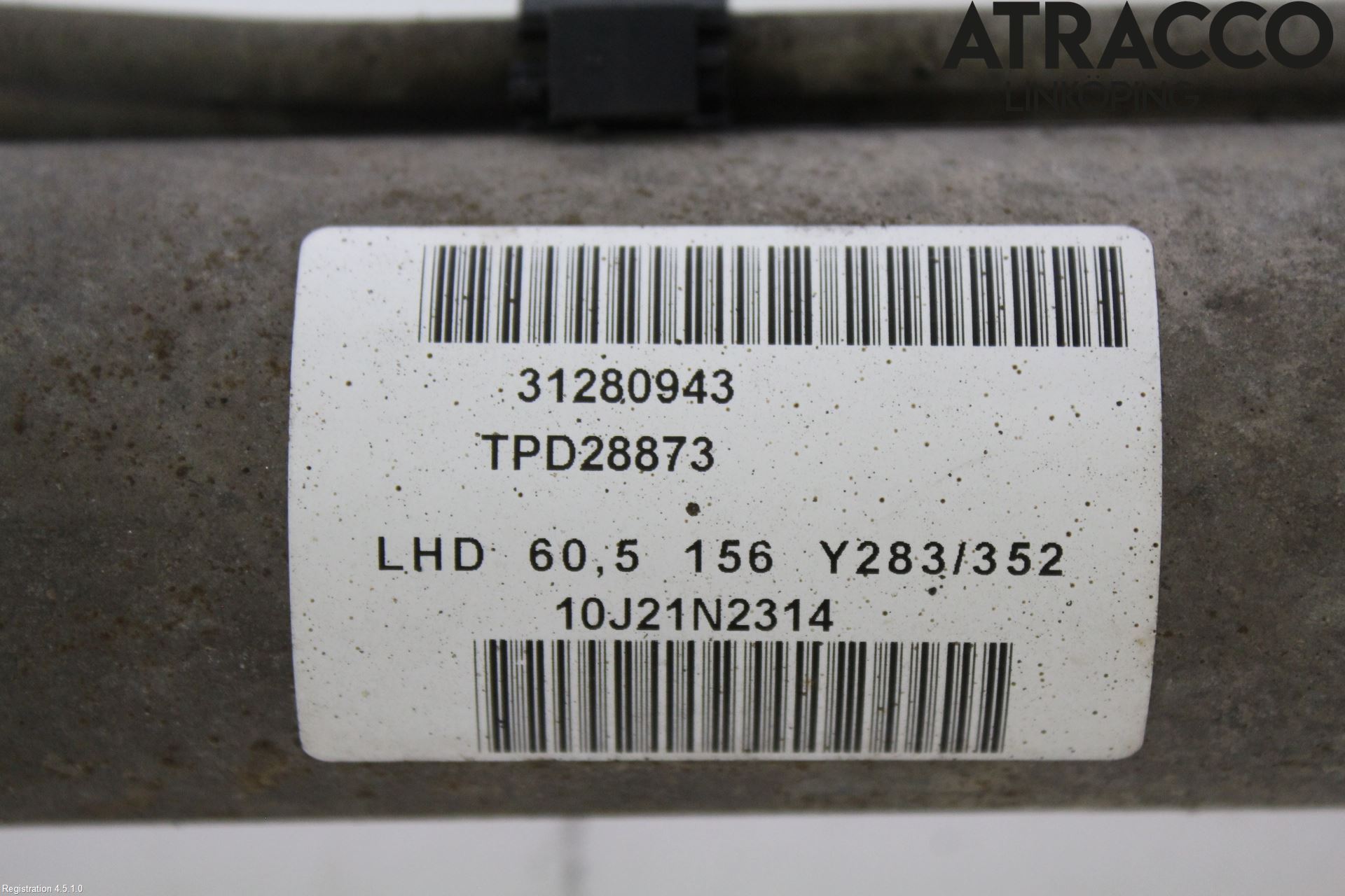 Volvo V60 11-13 Servo Snekke - Tannstang