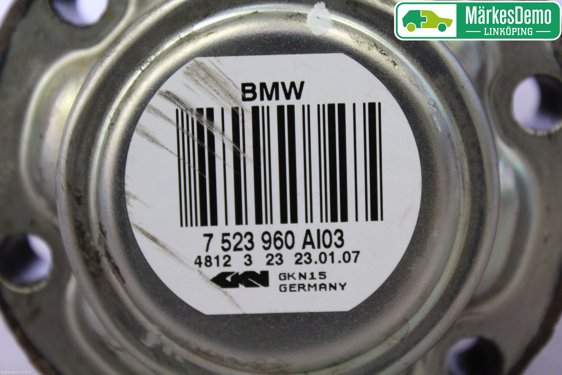 BMW 3 E90/91 SED/TOU 05-12 Drivaksel Bak Kompl Høyre