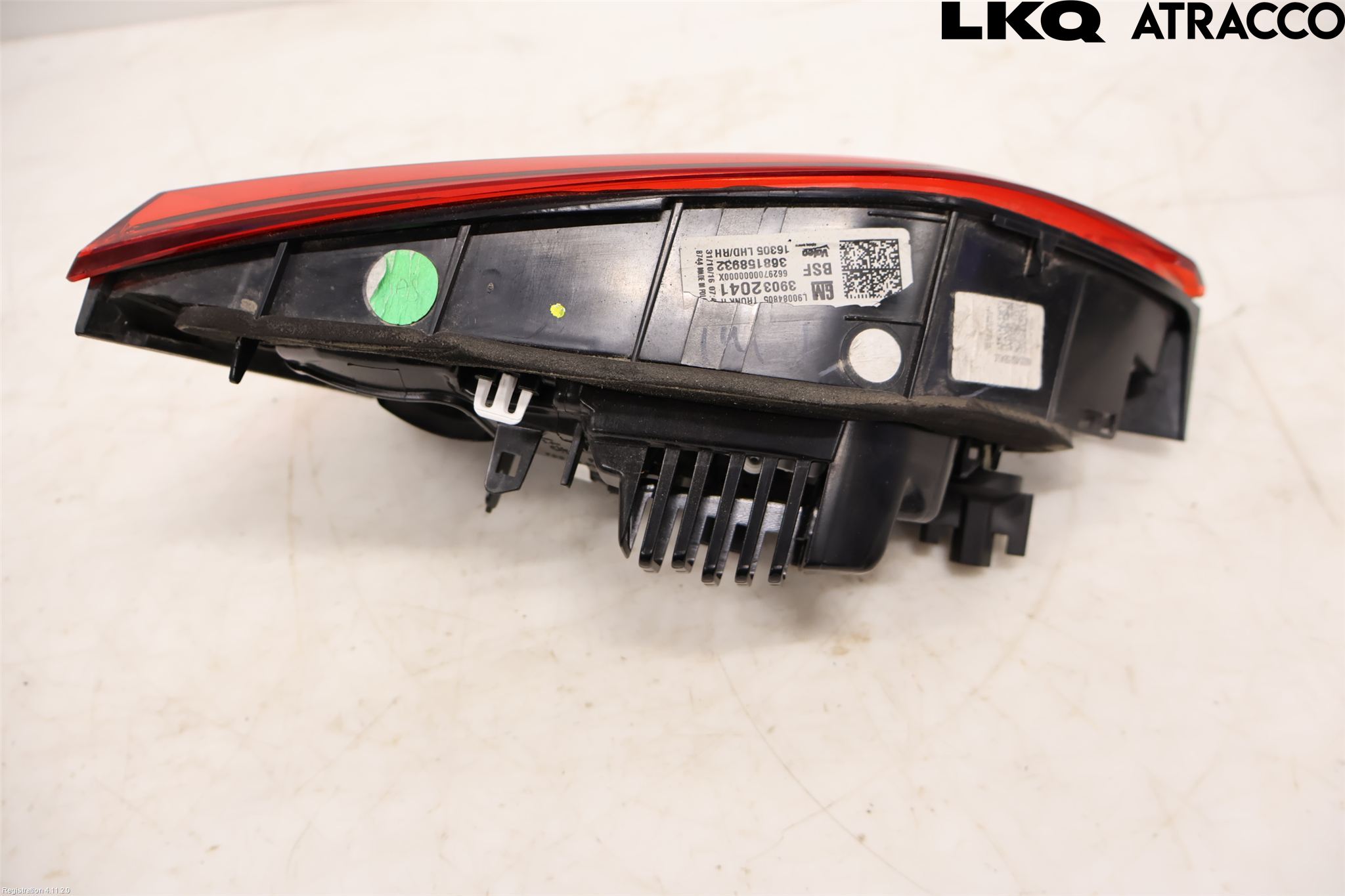 Opel ASTRA K 16-22 Baklykt Høyre  På Luke(Indre)