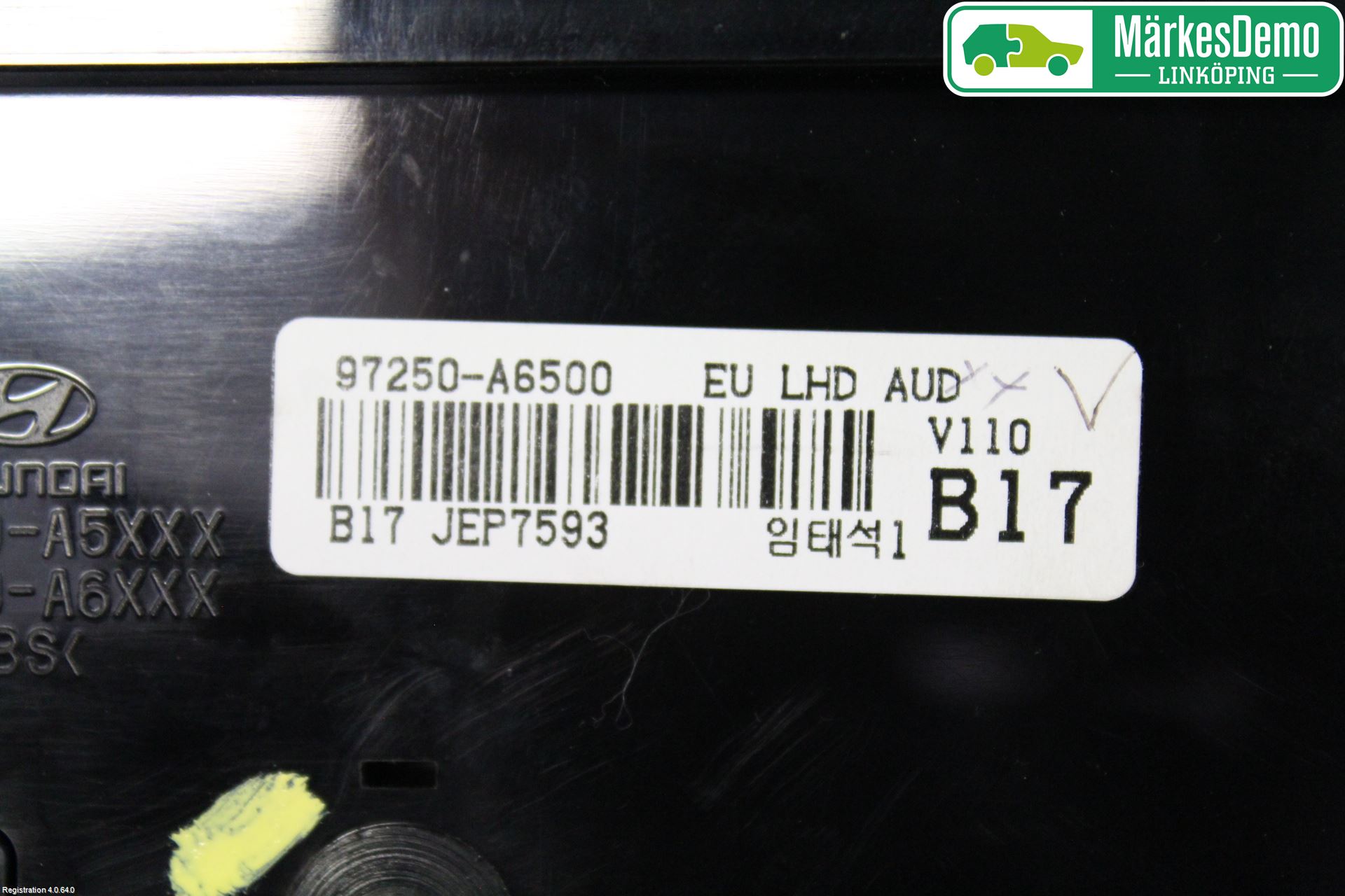 Hyundai i30 GD 13-17 Varme Ac Betjening-Display