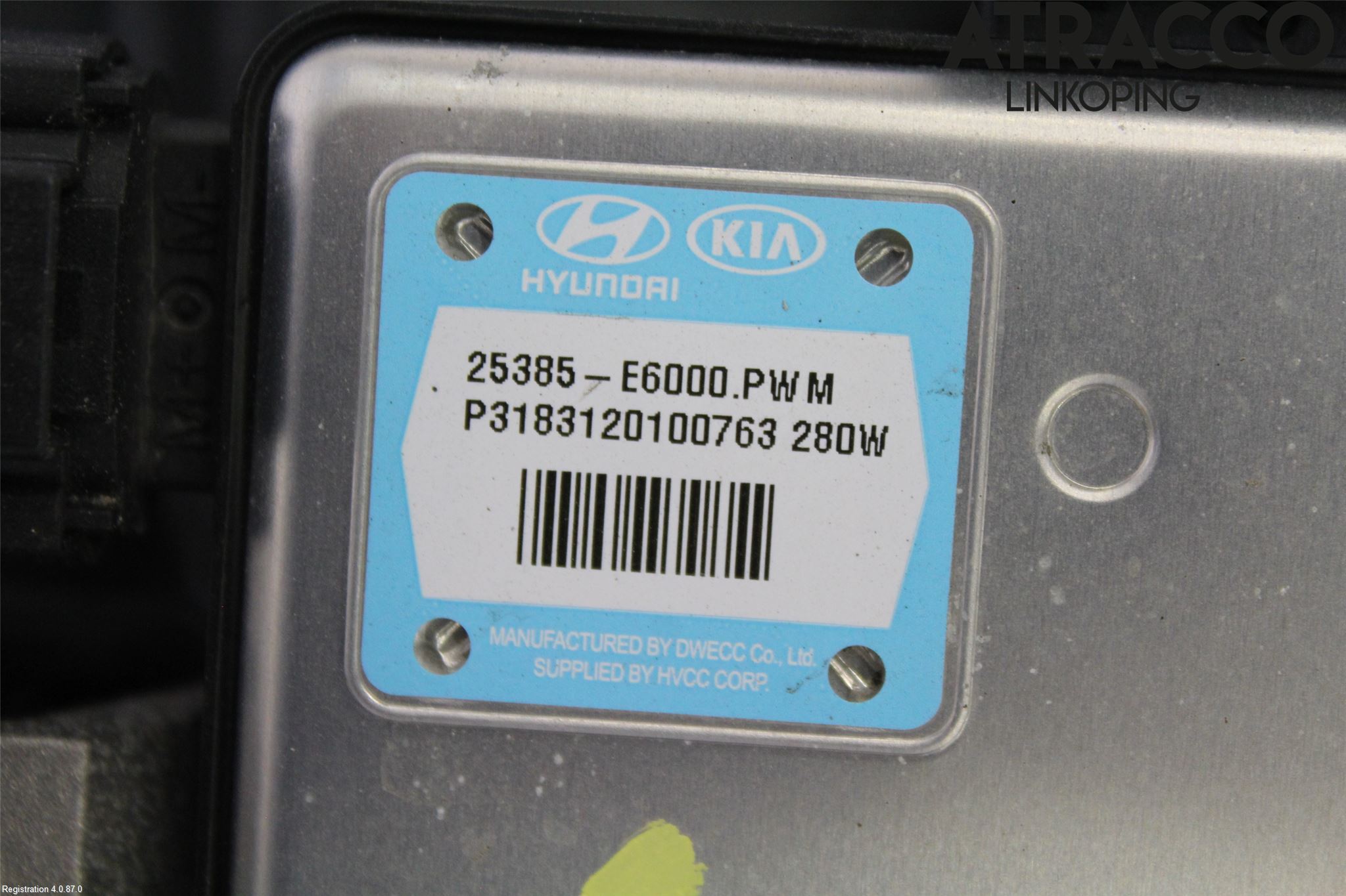 Kia OPTIMA 16-20 Kjølevifte Elektrisk