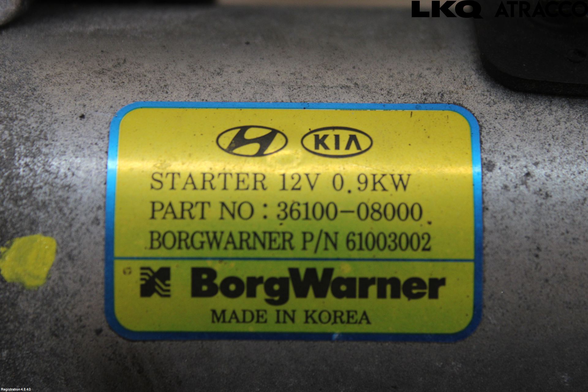 Kia STONIC 18->> Startmotor