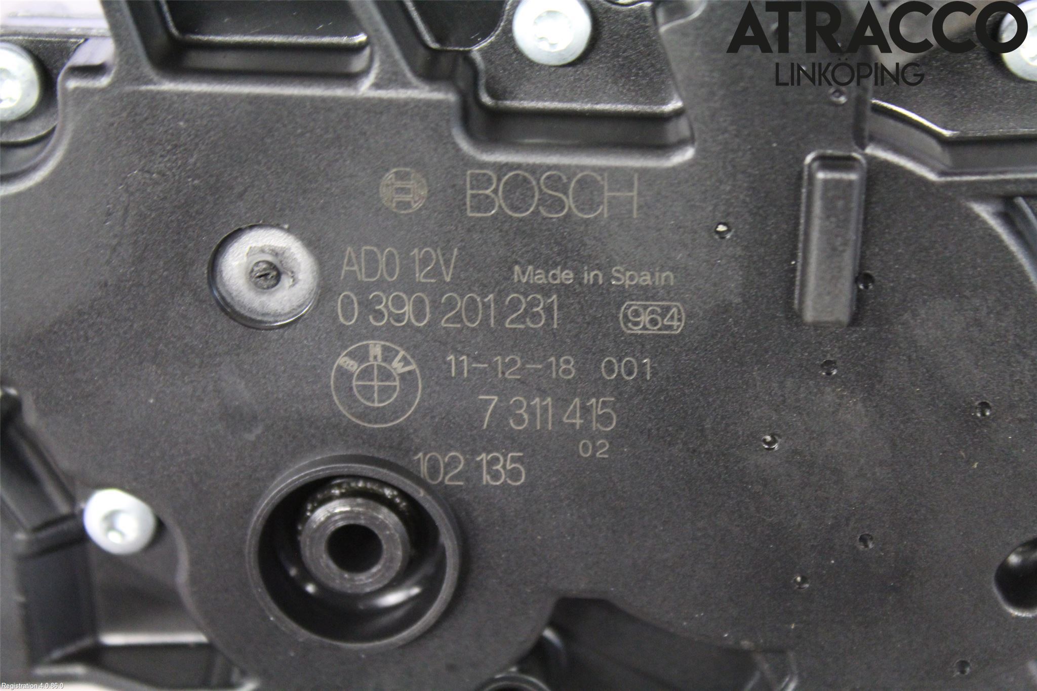 BMW 3 F30/F31/F80 12-19 Viskermotor Bakluke
