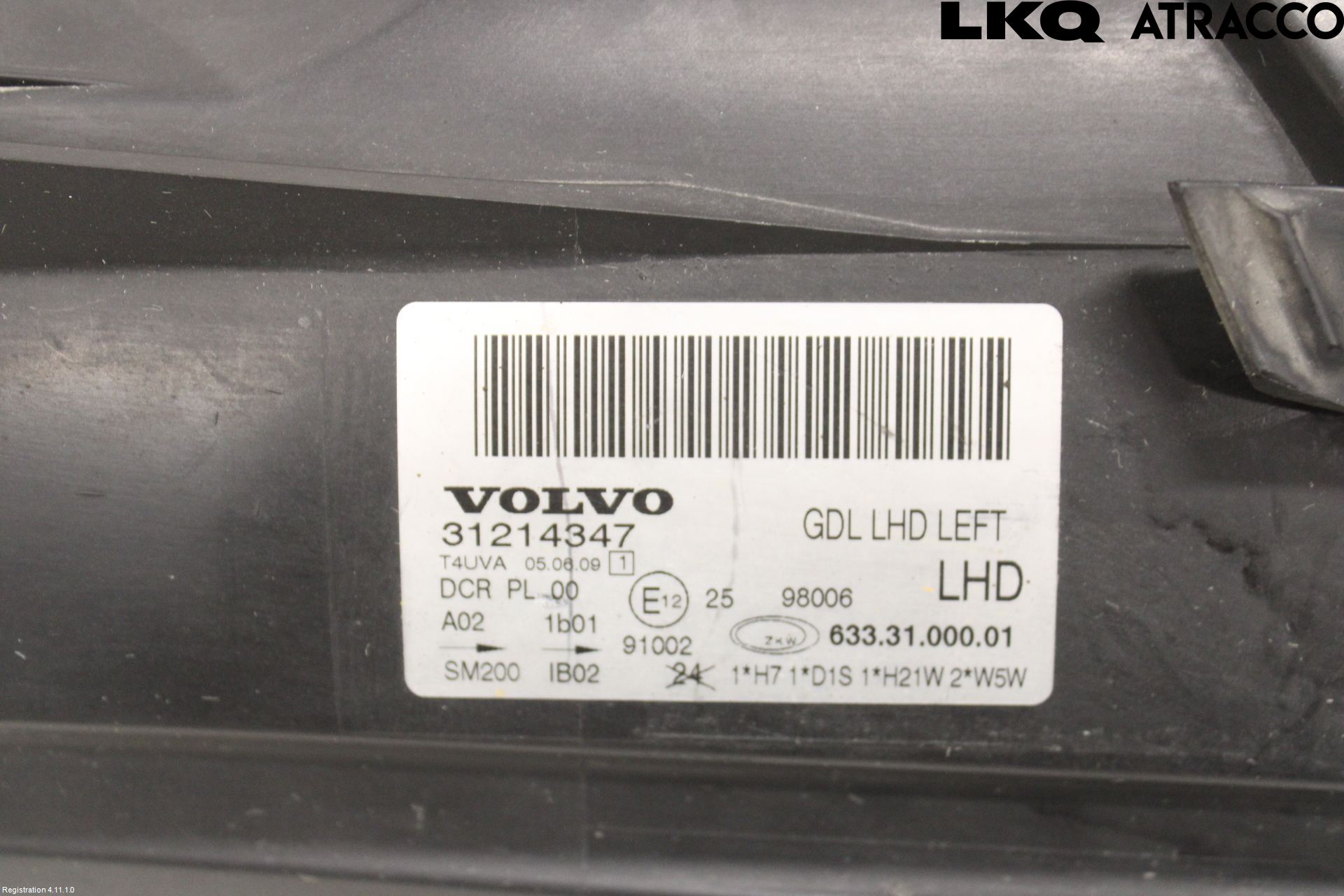 Volvo V70 08-13 Frontlykt Venstre