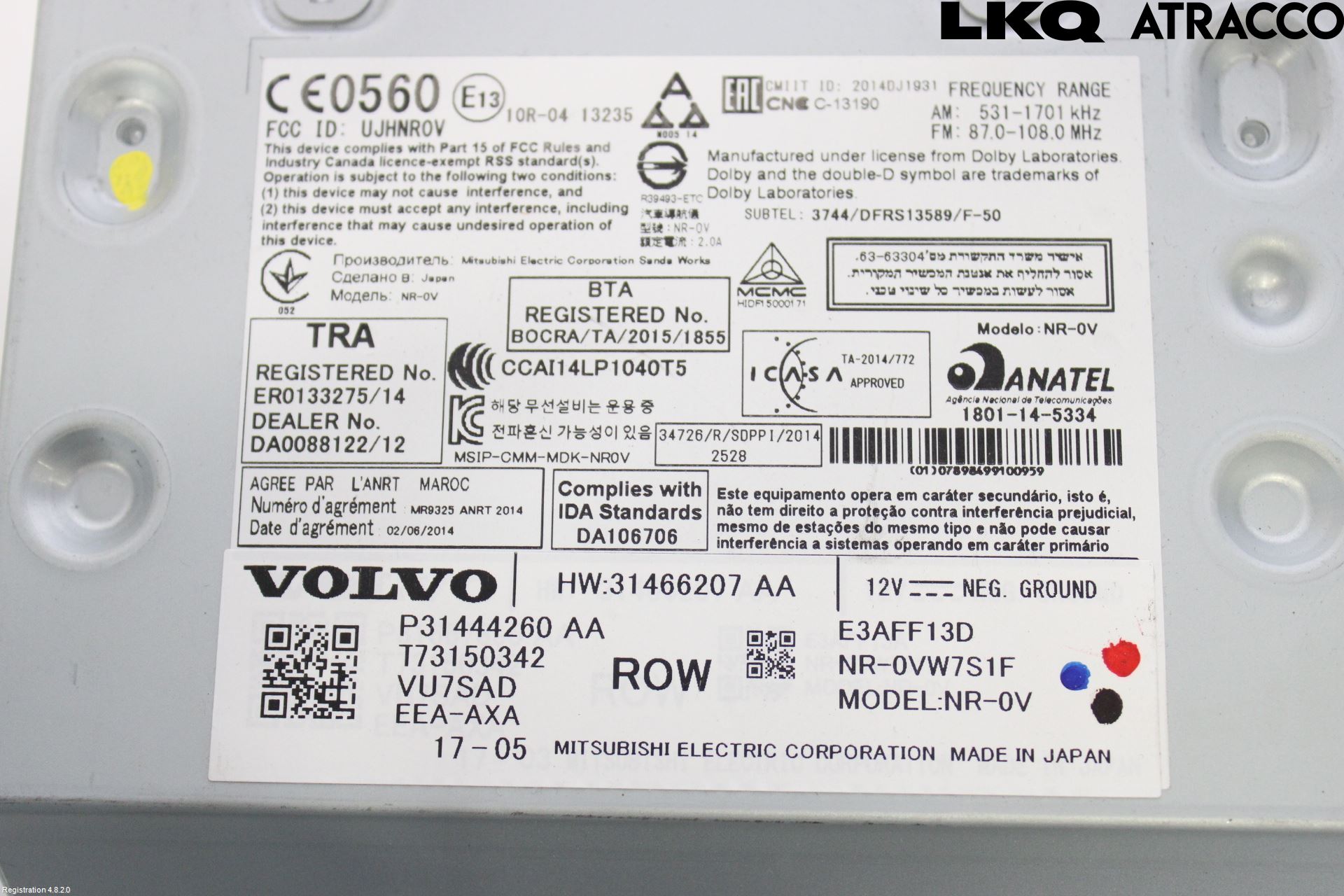 Volvo V90 17->> Stereo Radio Med Cd