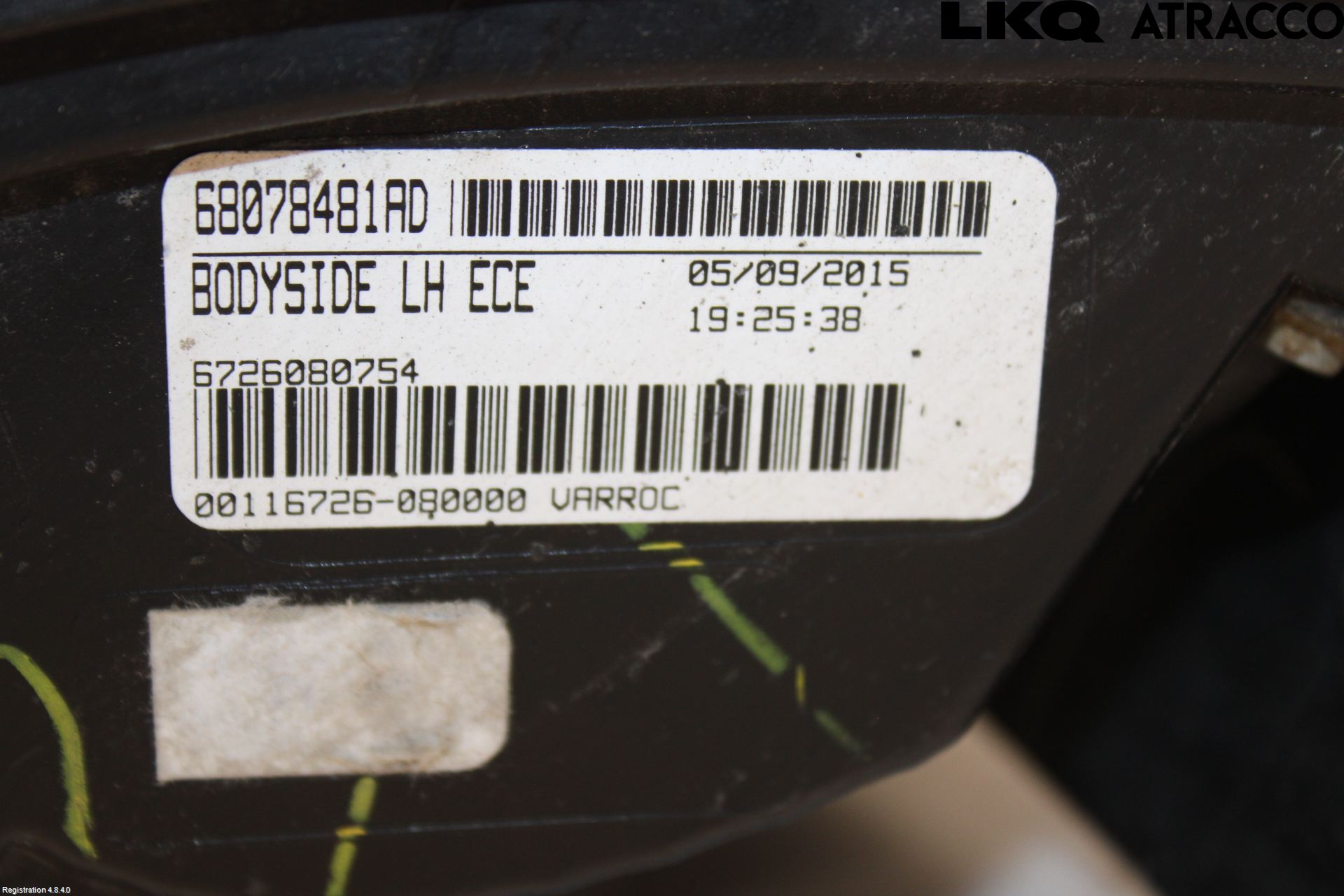 Fiat FREEMONT Baklykt Venstre