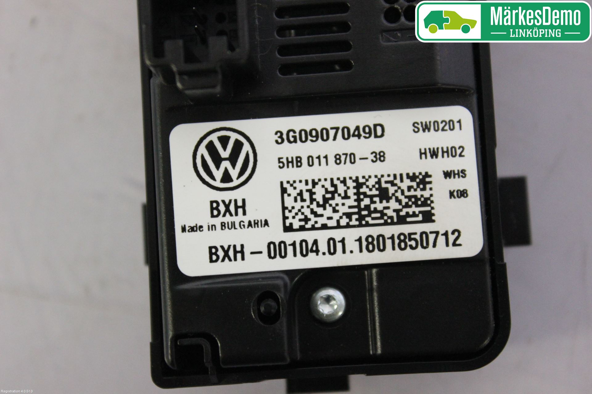 Volkswagen VW PASSAT 15-19 Varme Ac Betjening-Display