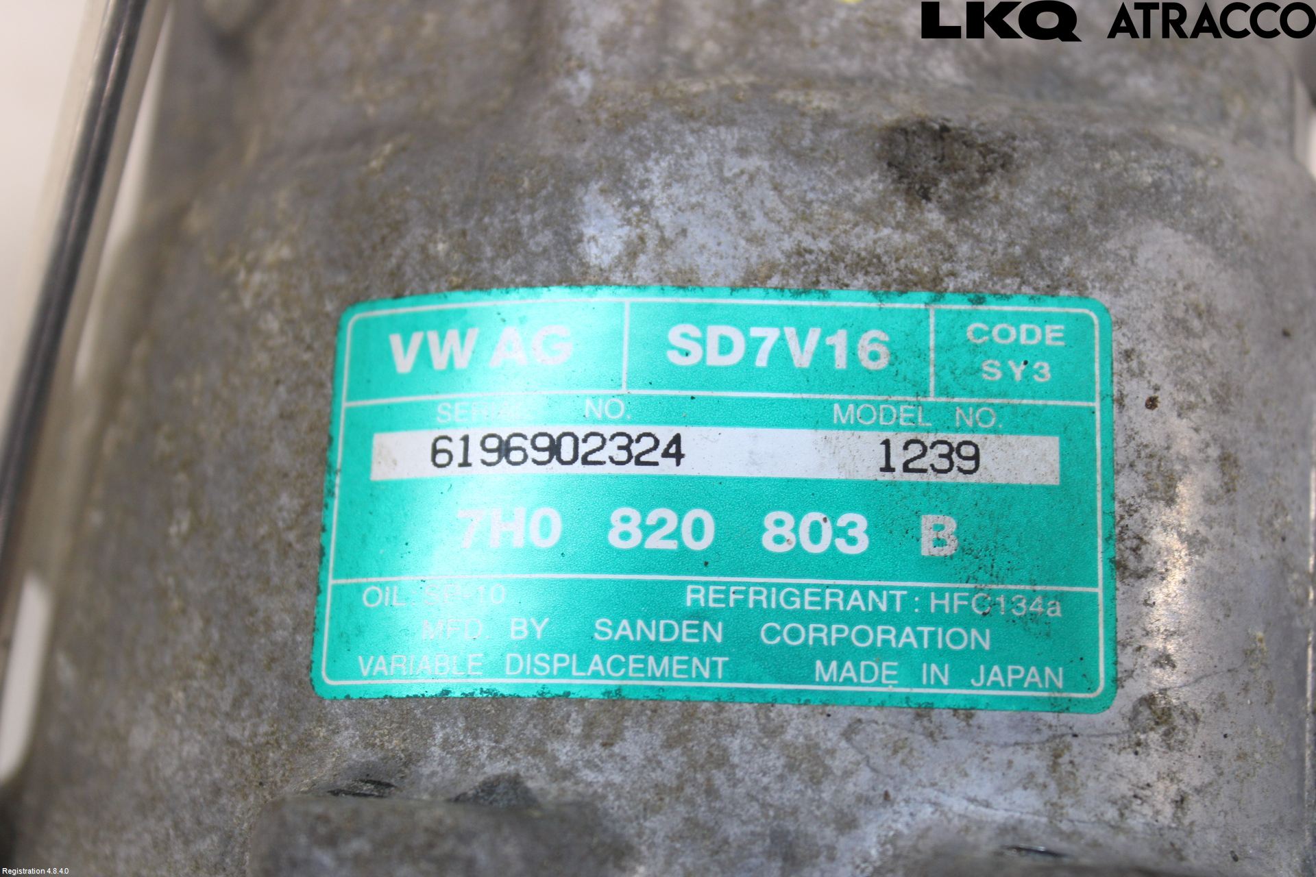 Volkswagen VW TRANSP/CARAVELLE (T5) 04-15 Varme Ac Kompressor