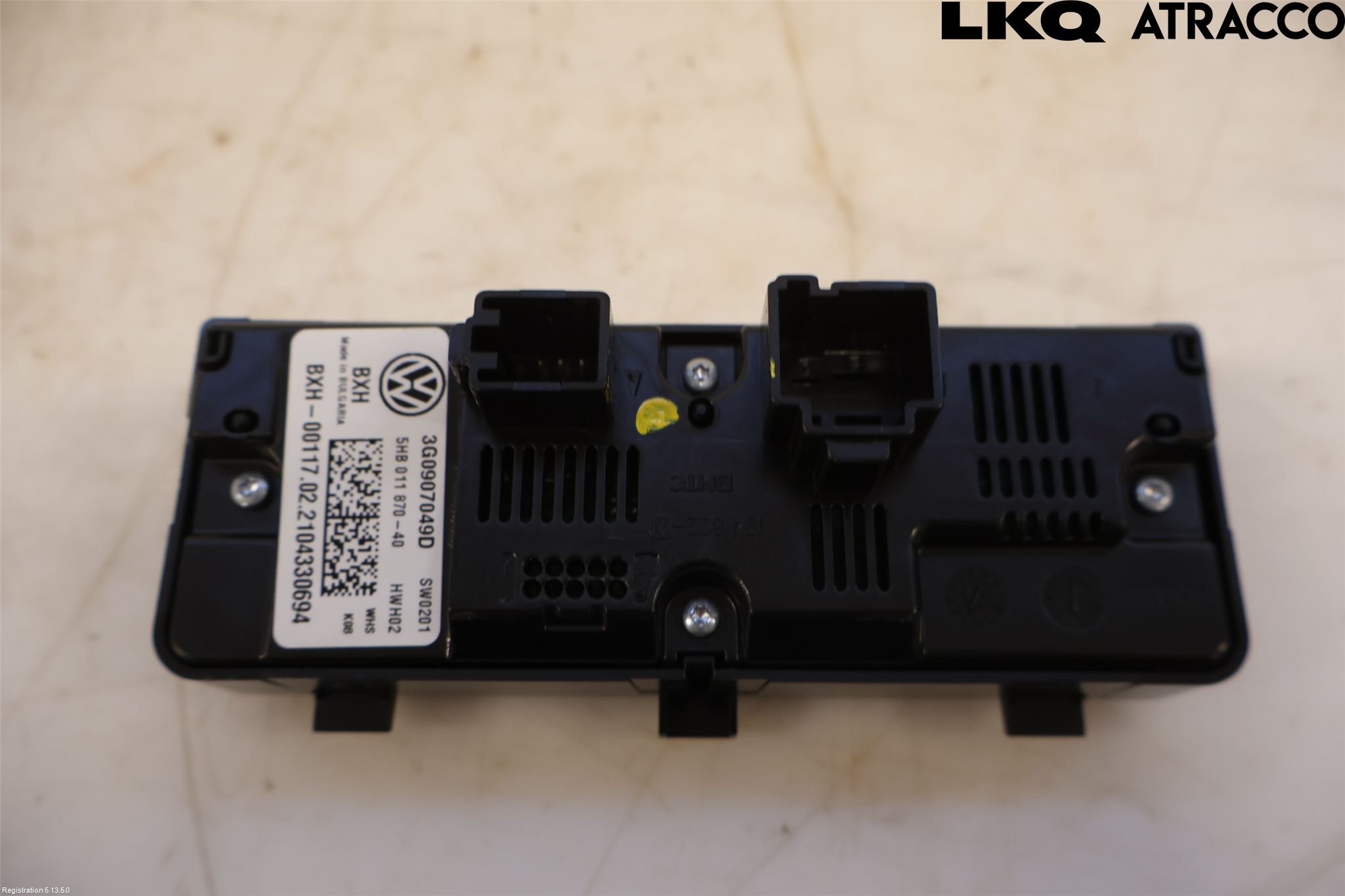 Volkswagen VW GOLF / E-GOLF VIII 20- Varme Ac Betjening-Display