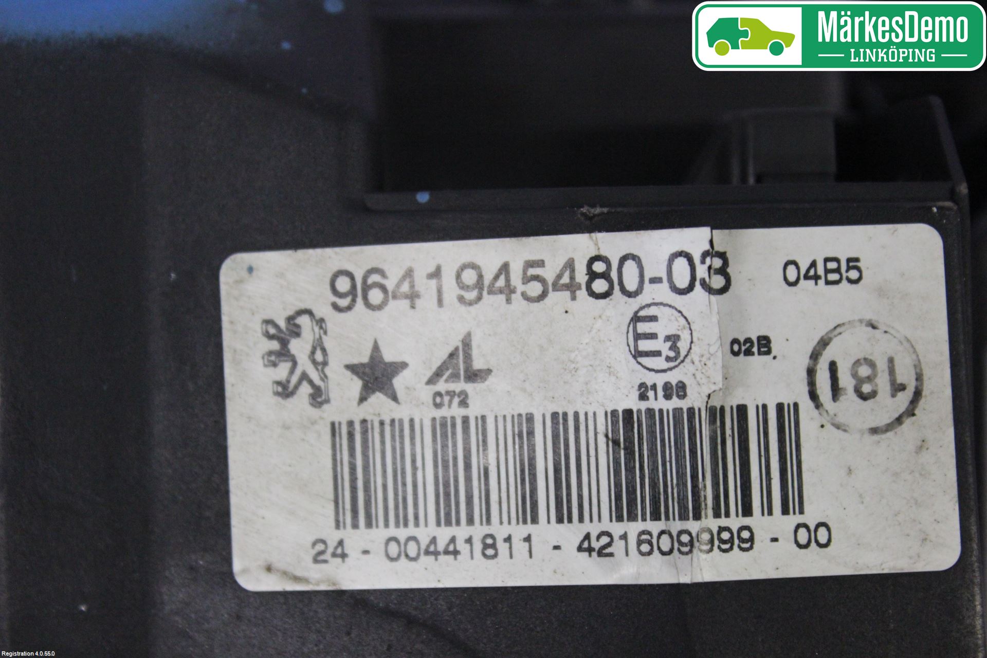 Peugeot 407 Frontlykt-Kurve-Tåkelys