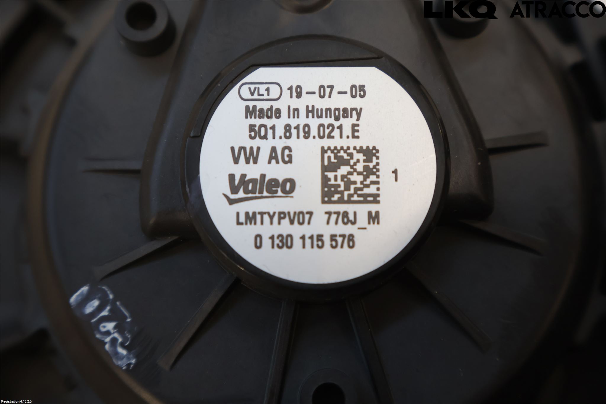 Volkswagen VW GOLF / E-GOLF VII 13-20 Varmeapparat Viftemotor