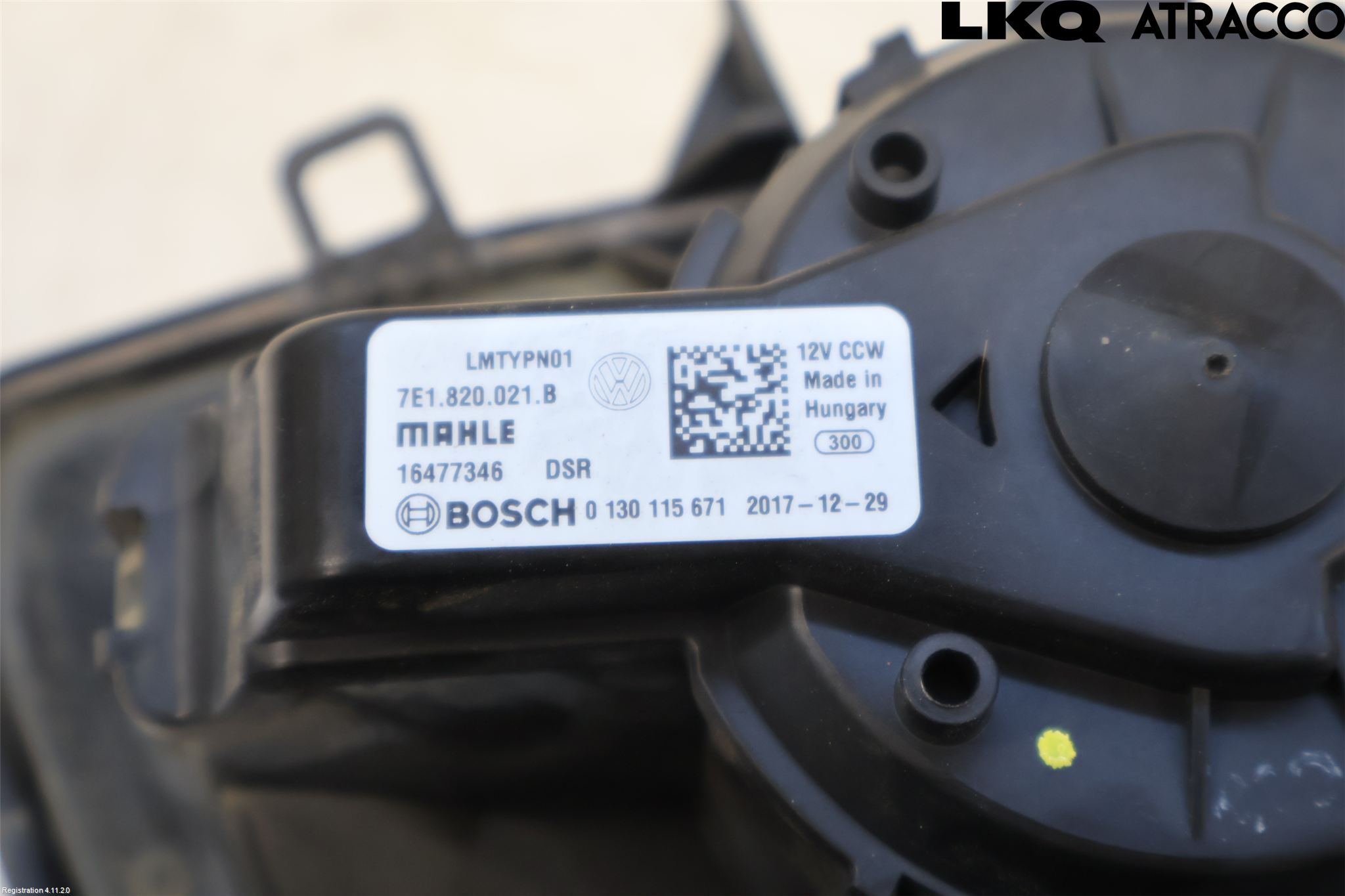 Volkswagen VW TRANSP/CARAVELLE (T6) 16-22 Varmeapparat Viftemotor