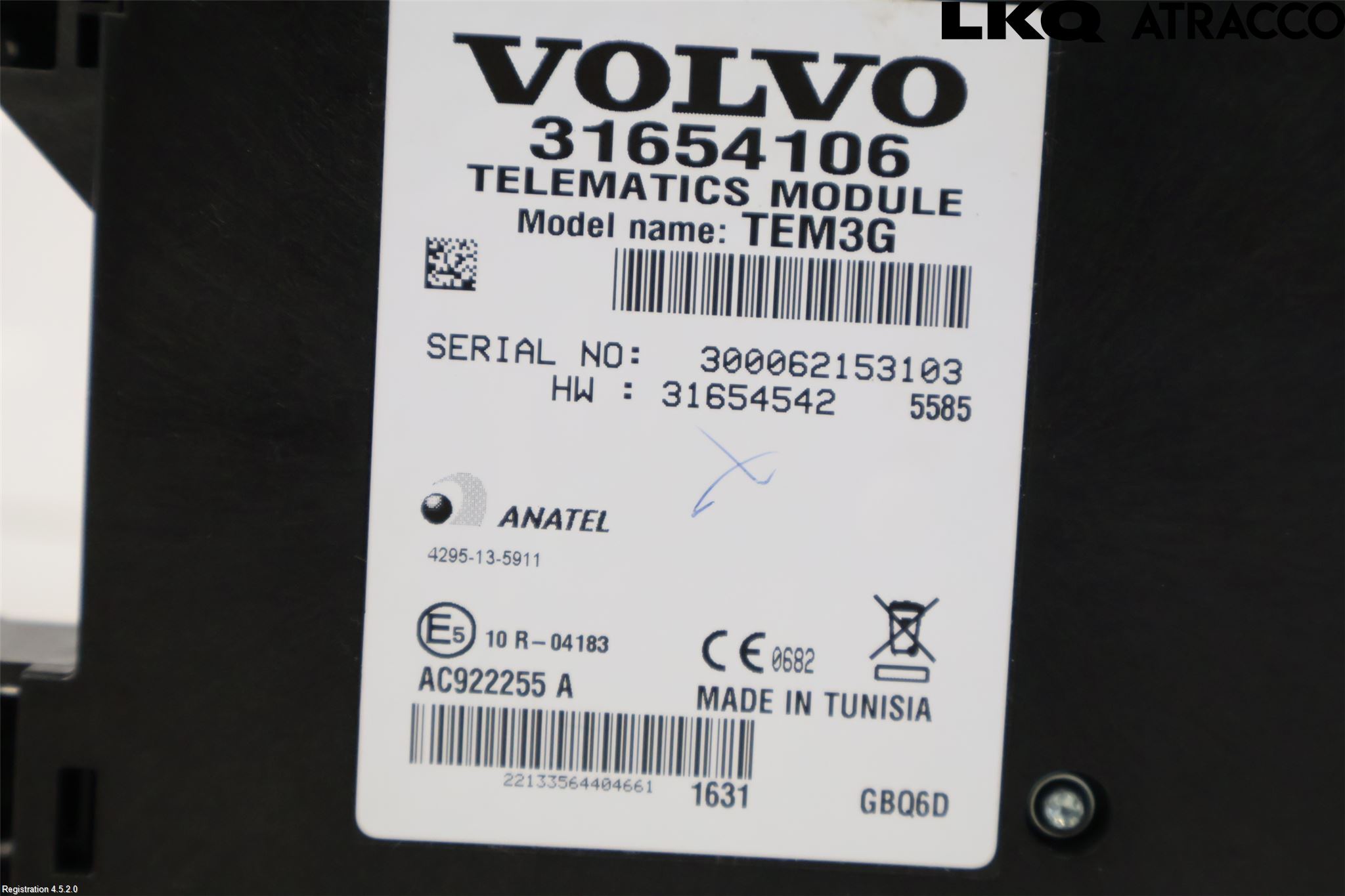 Volvo V60 14-18 Styreenhet Øvrig