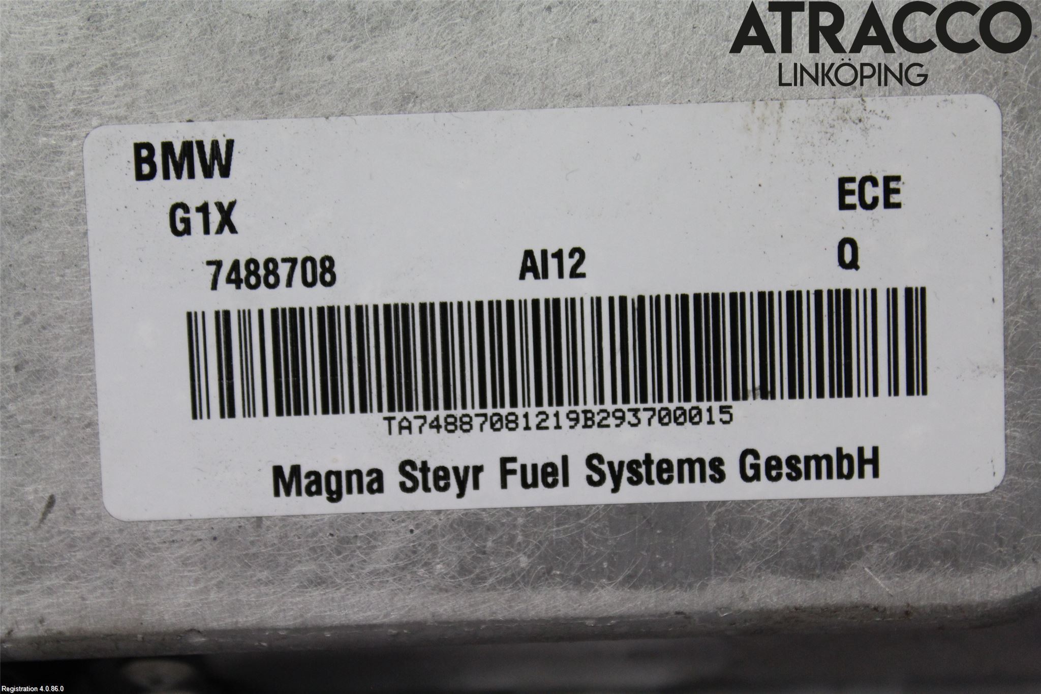 BMW 5 G30/G31/F90 17-23 Drivstoff Tank Beskytelsesplat