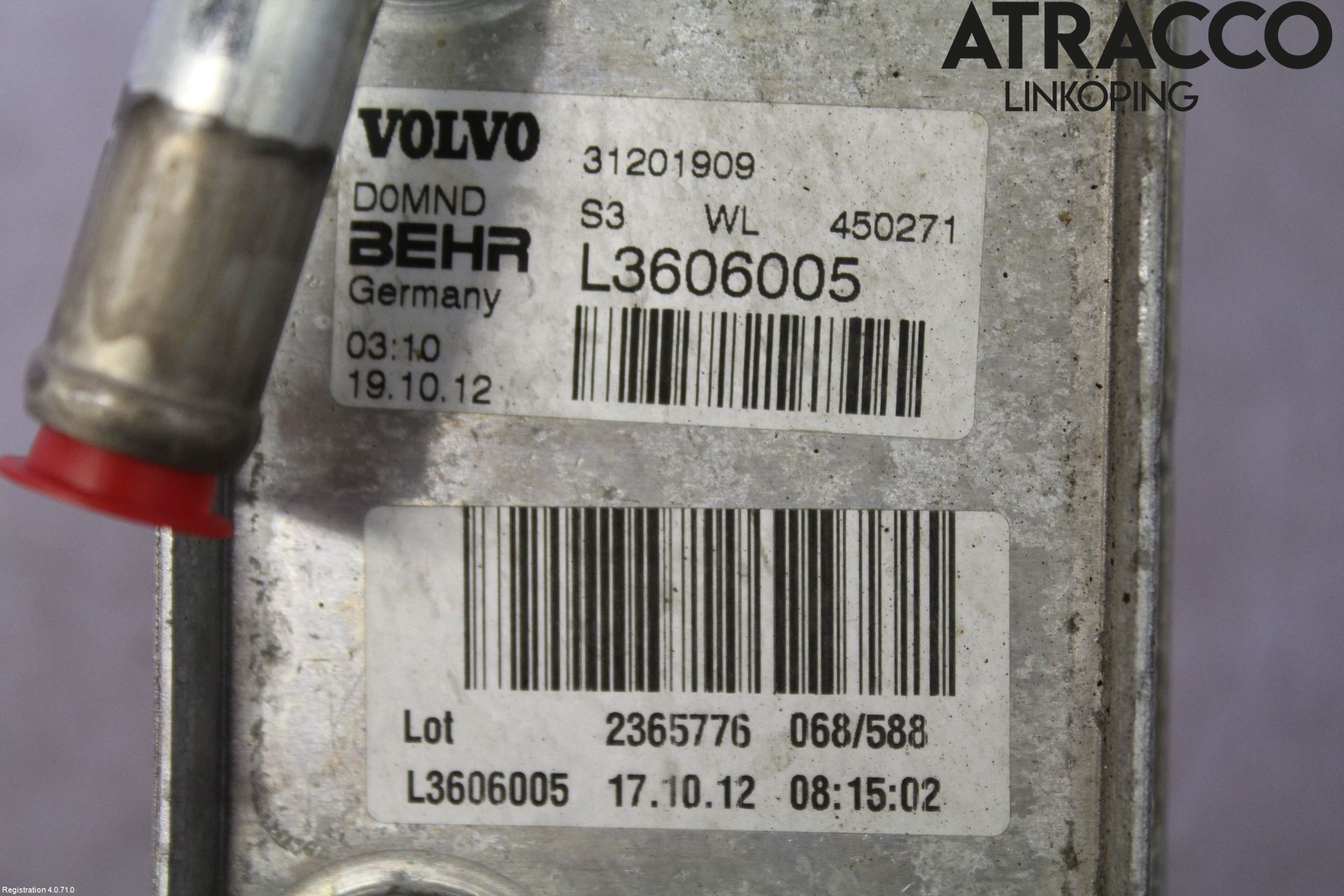Volvo V40 12-19 Radiator Oljekjøler Motor