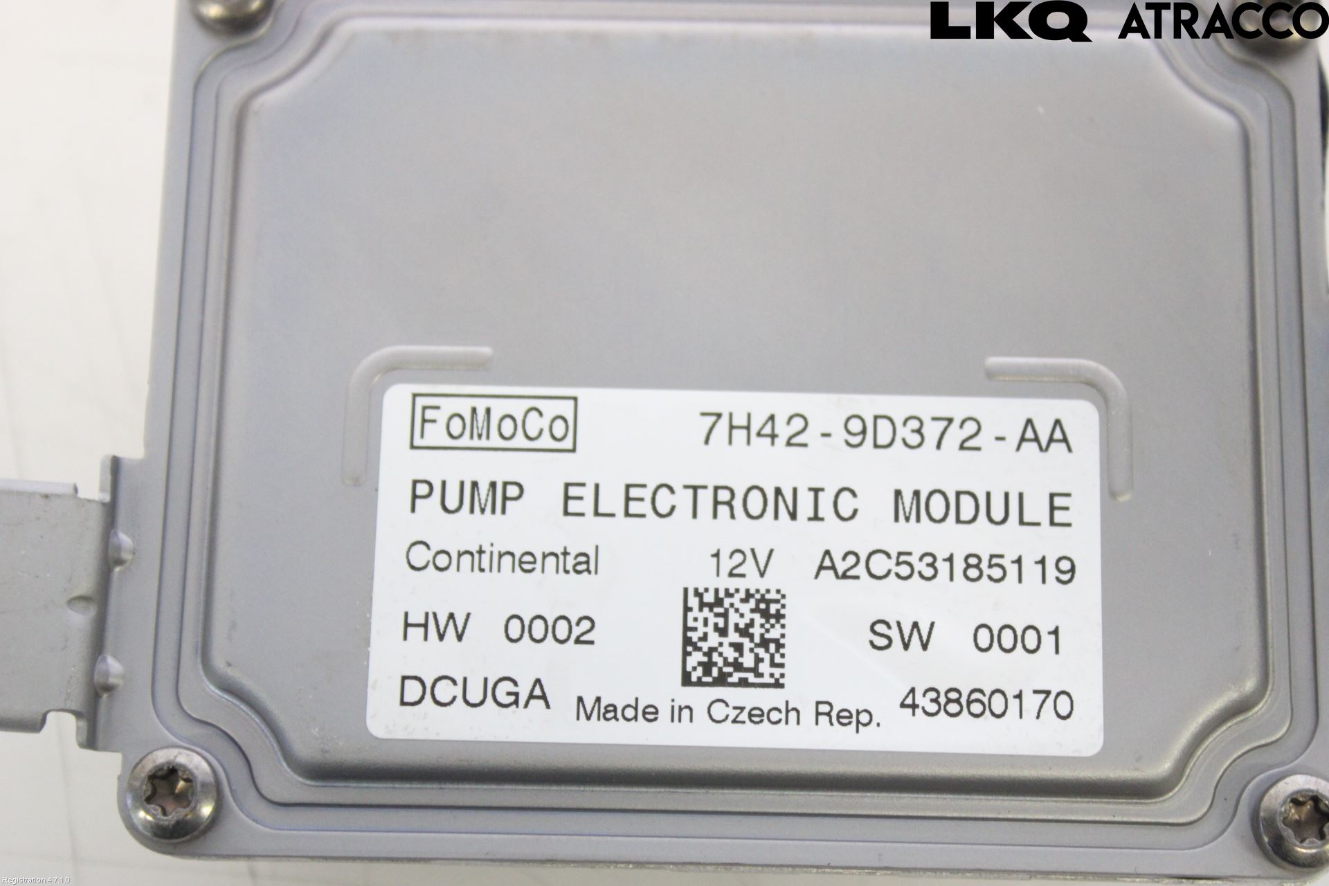Landrover LAND ROVER RANGE ROVER EVOQUE (L538) 11-18 Styreenhet Drivstoffpumpe