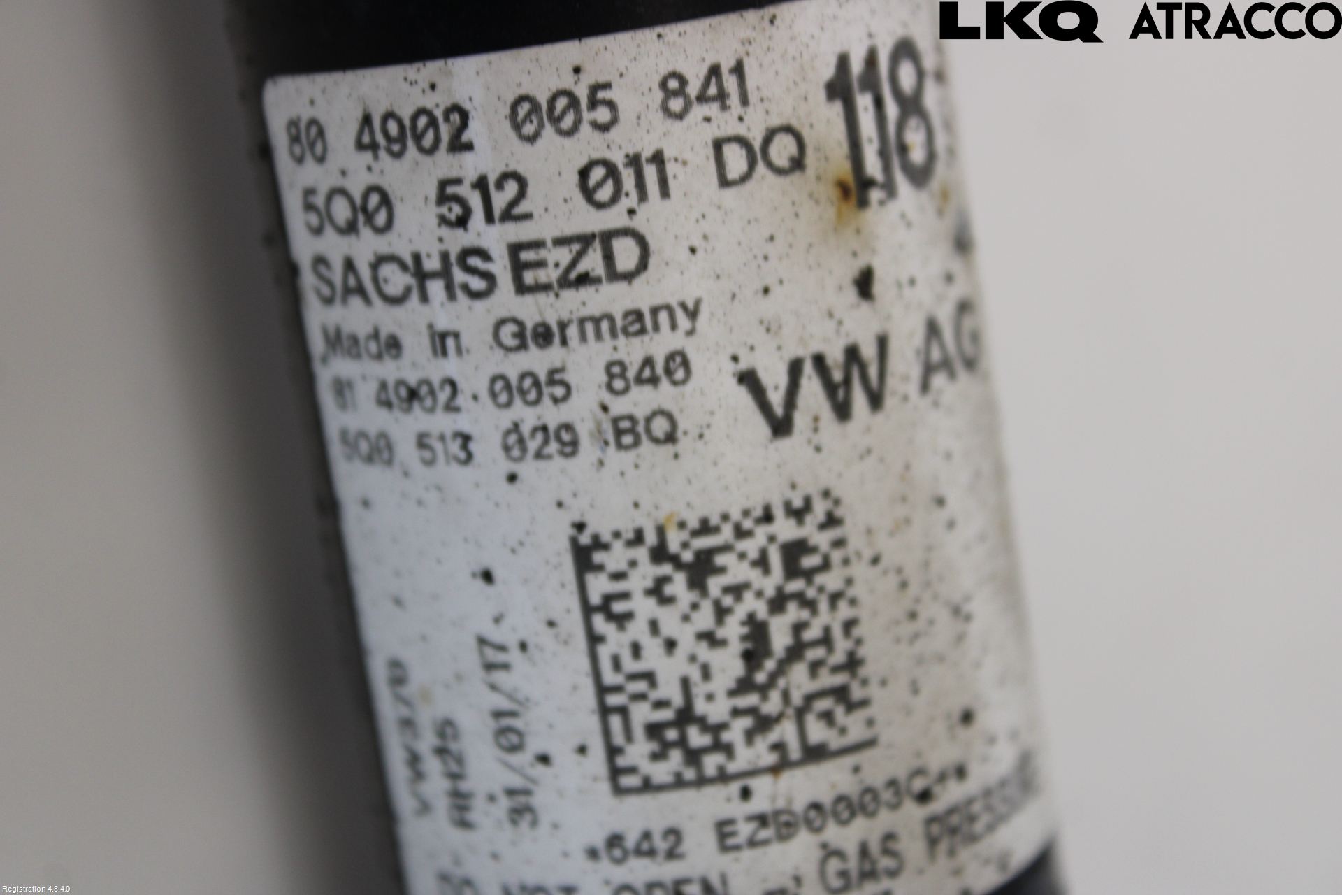 Volkswagen VW GOLF / E-GOLF VII 13-20 Støtdemper Bak