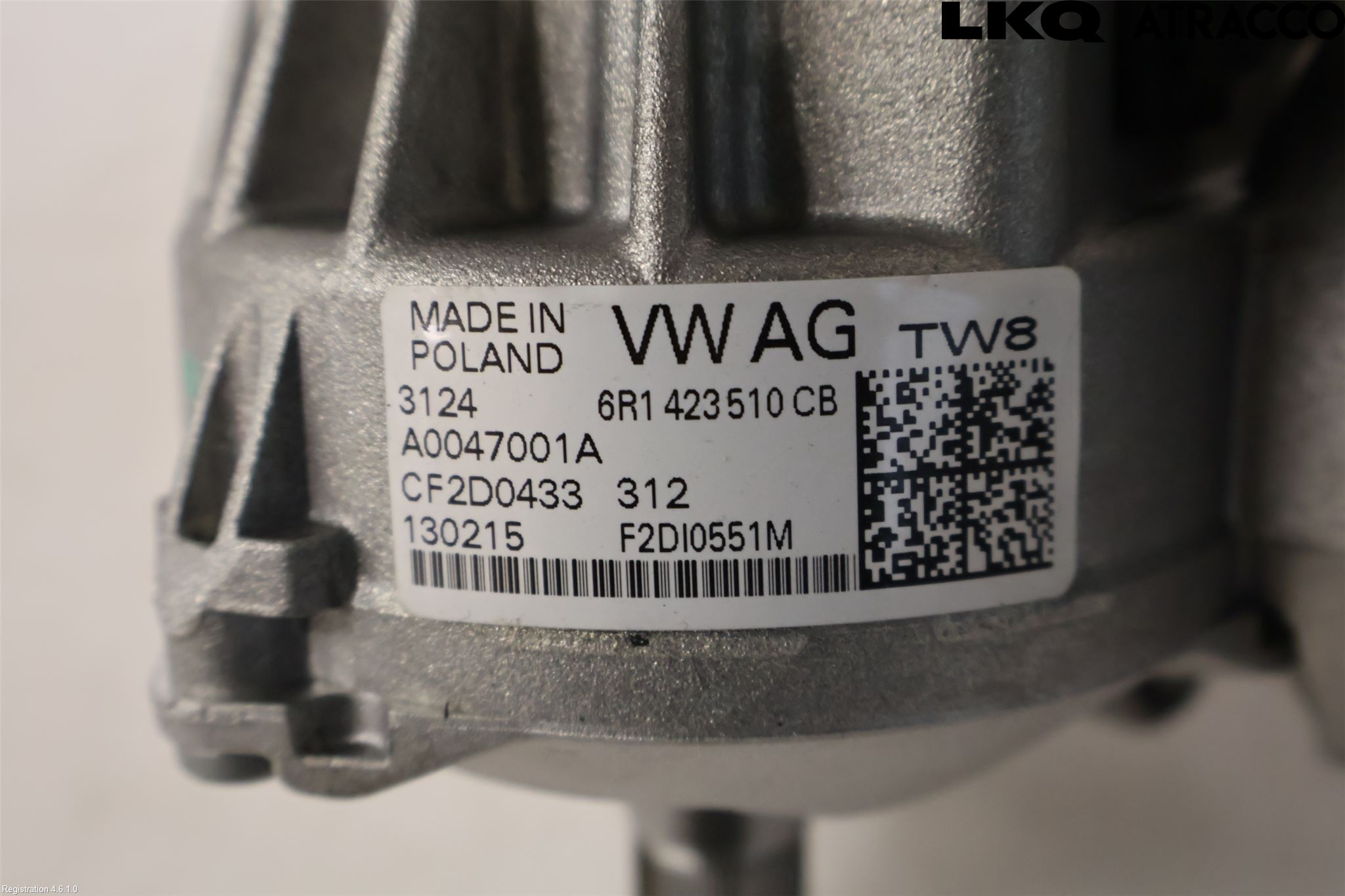 Audi A1/S1 11-18 Rattakselaggregat Innebygd Servo