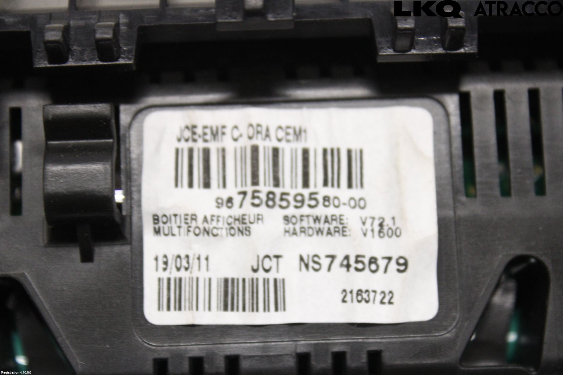 Peugeot RCZ Kjørecomputer