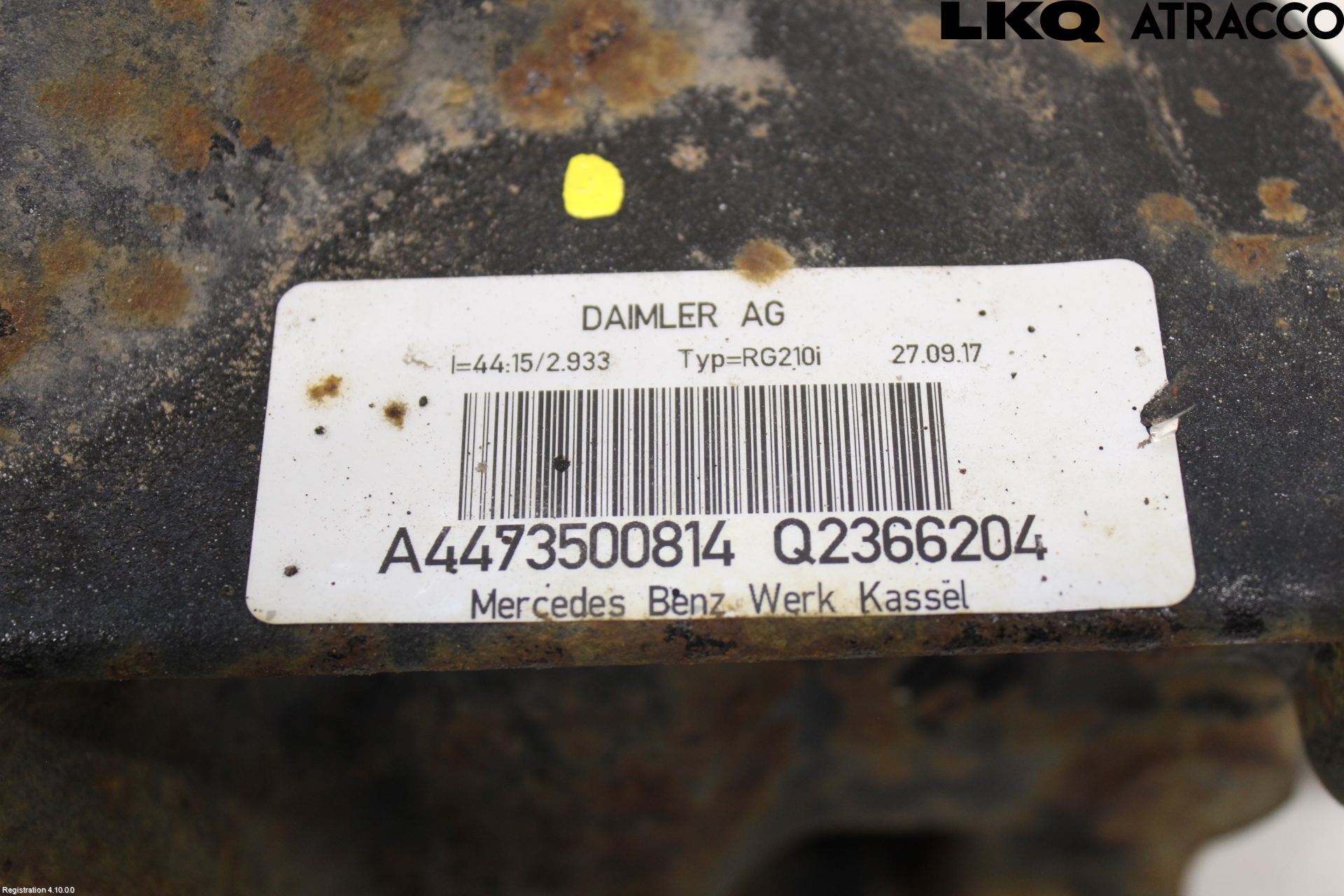 Mercedes-Benz MB VITO/V-KLASS (W640,W447,W448) 14- Bakaksel Kardang Bak -Diff