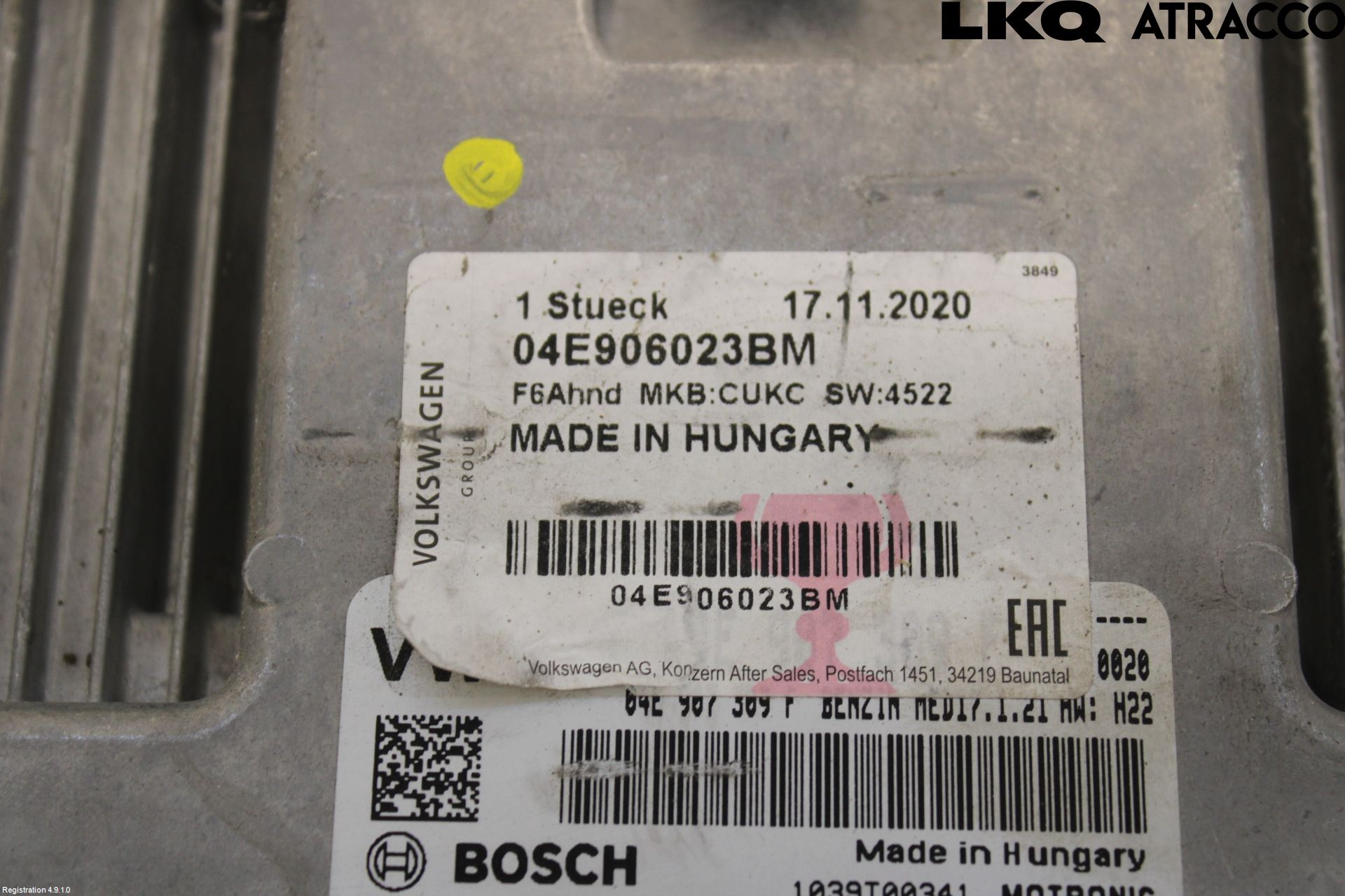 Volkswagen VW PASSAT 15-19 Styreenhet Innsprøytning