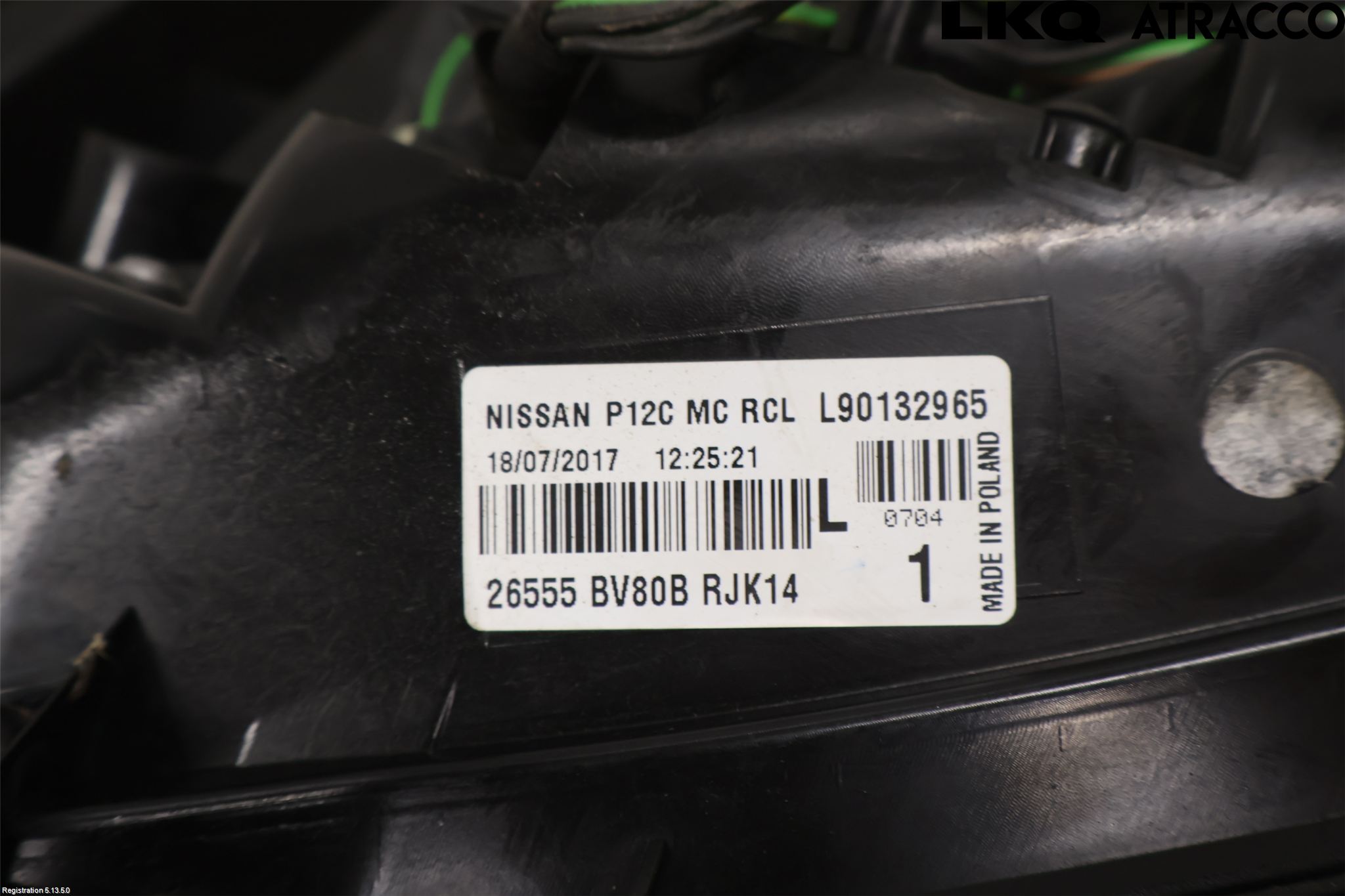 Nissan JUKE 14-19 Baklykt Venstre