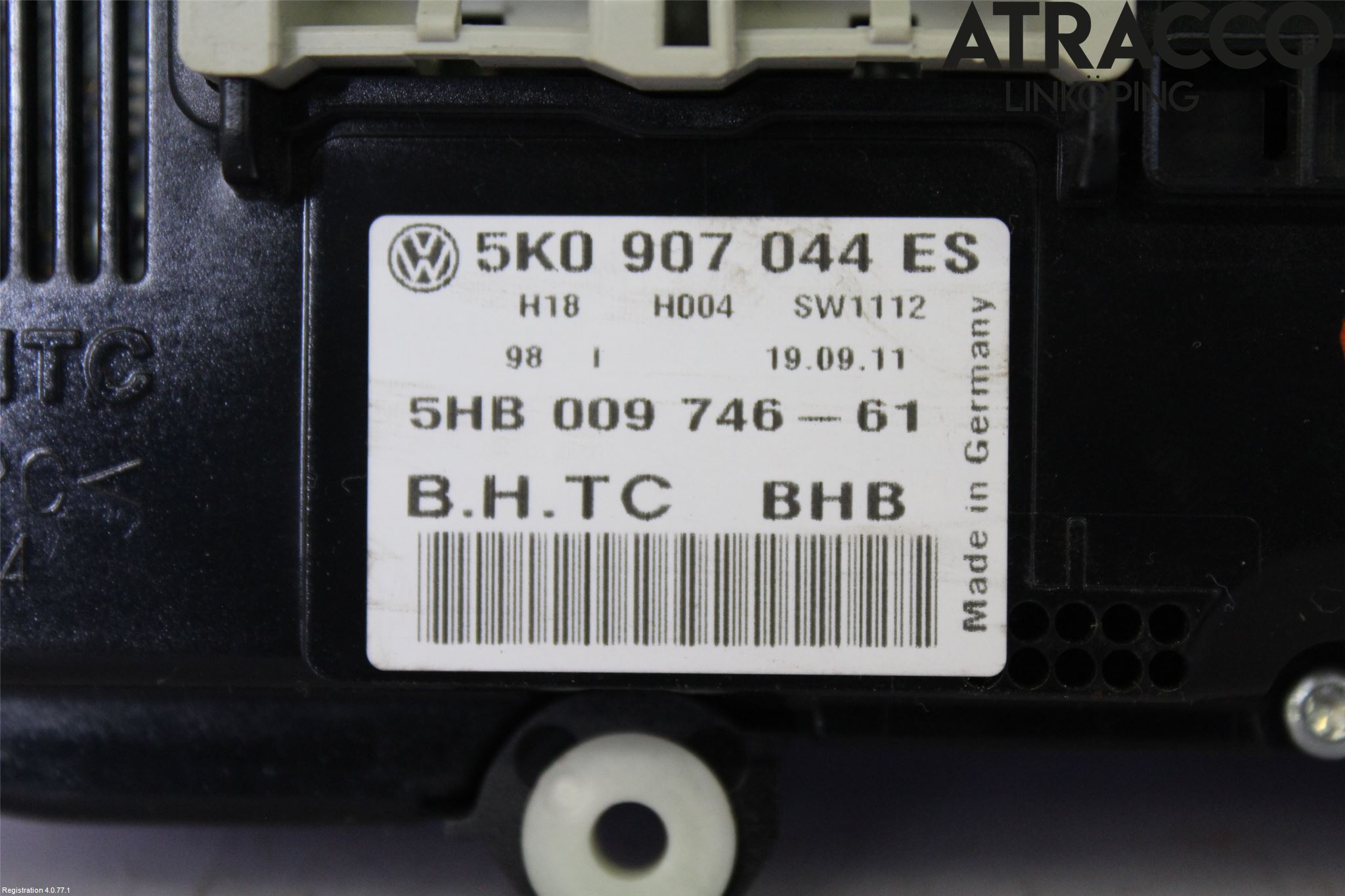 Volkswagen VW PASSAT 11-14 Varme Ac Betjening-Display