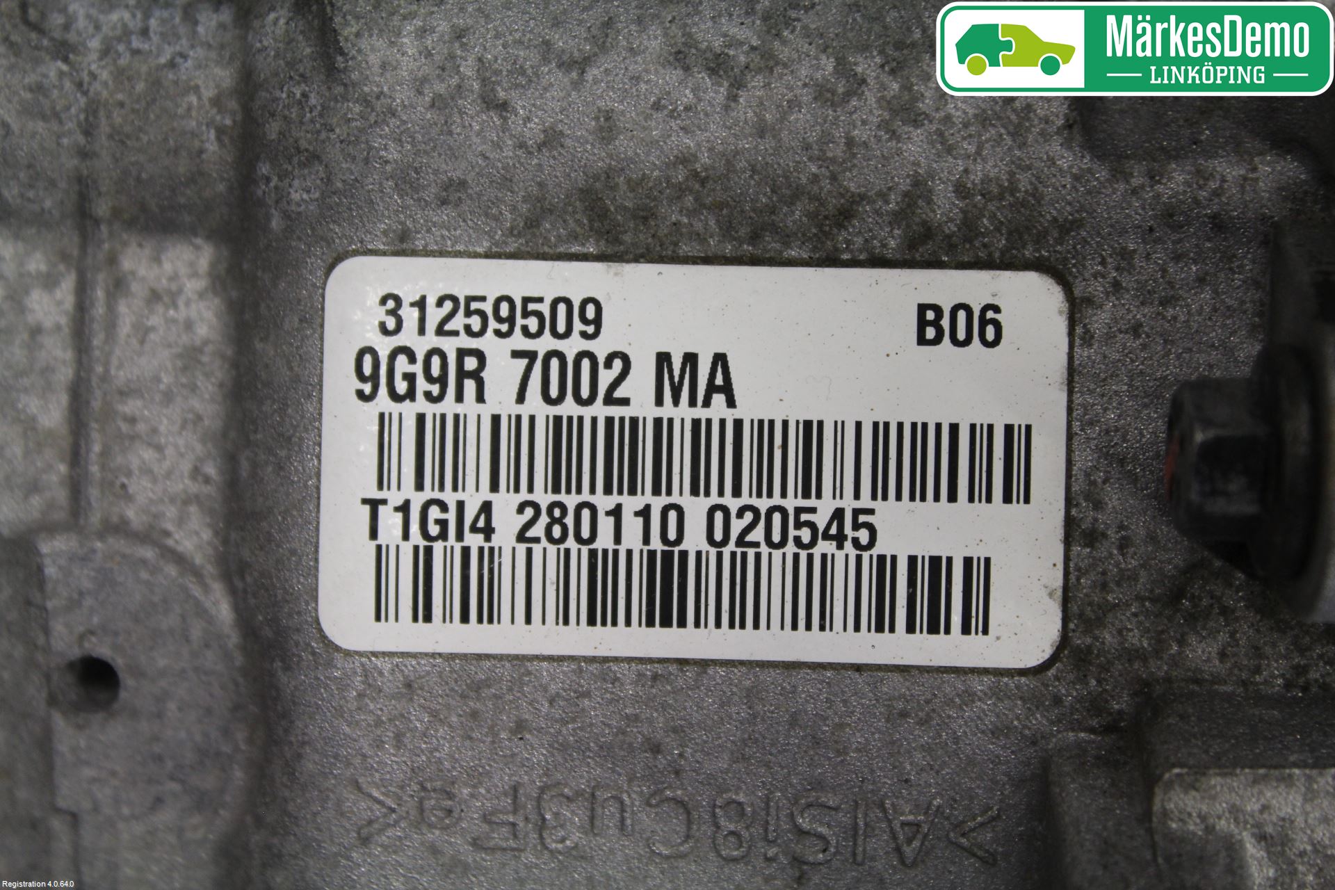 Volvo V70 08-13 Gearkasse 6 Trinn