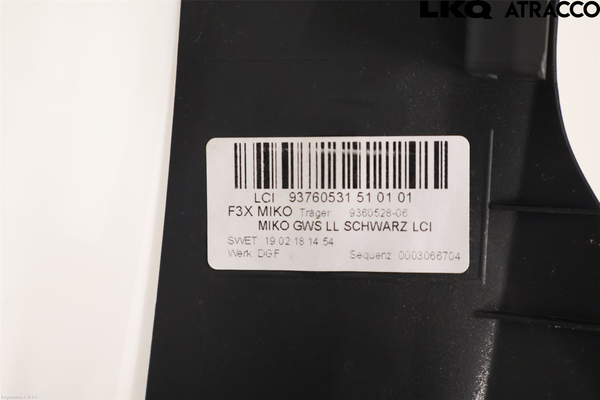 BMW 3 GT F34 13-19 Instrumentkonsoll Gulv