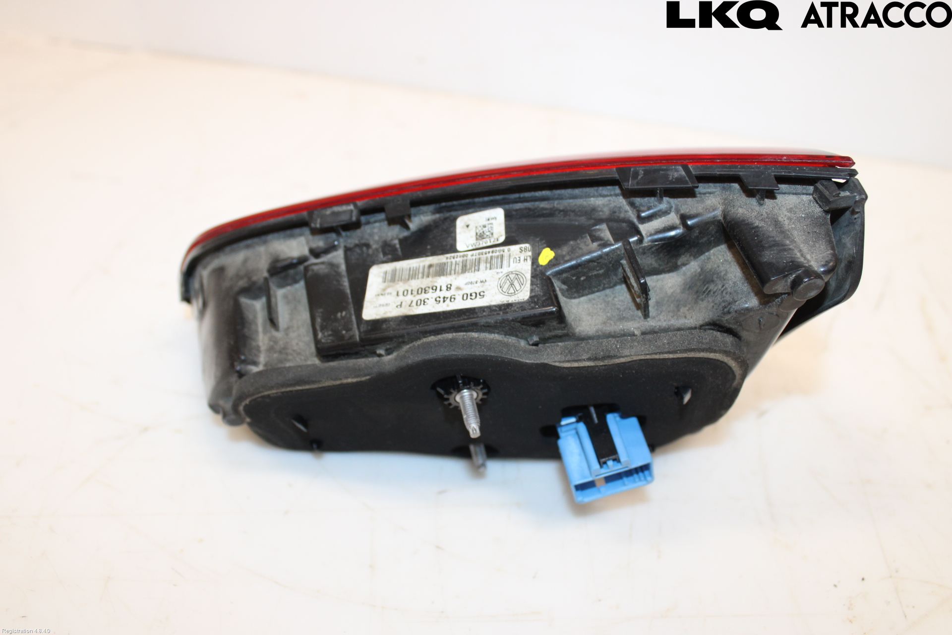 Volkswagen VW GOLF / E-GOLF VII 13-20 Baklykt Venstre  På Luke(Indre