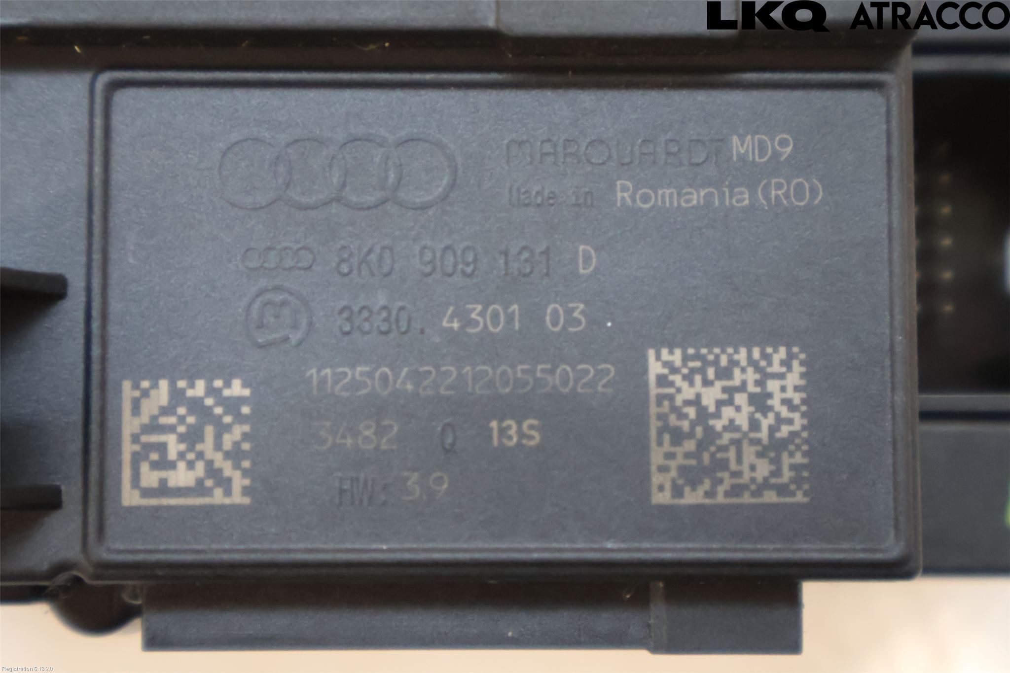 Audi A4 12-15 Tenningslås - Rattlås Elktroni