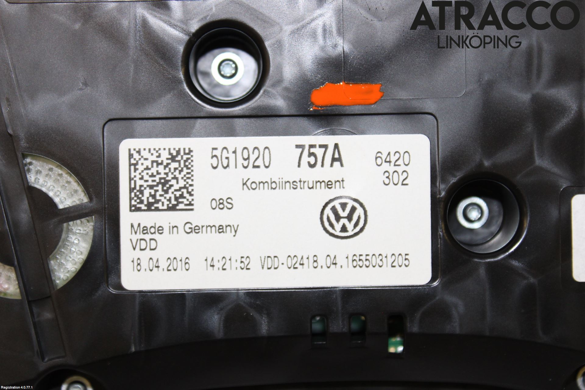Volkswagen VW GOLF / E-GOLF VII 13-20 Instr Kombinert
