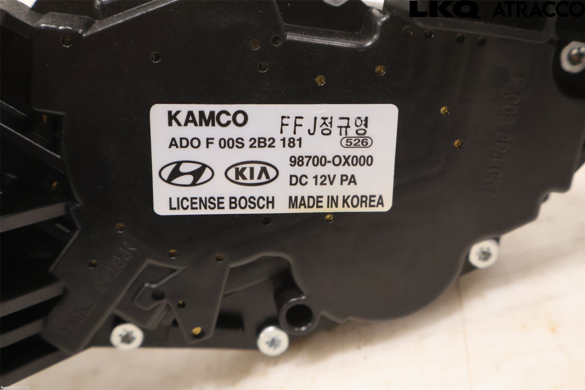 Hyundai i10 PA 08-13 Viskermotor Bakluke