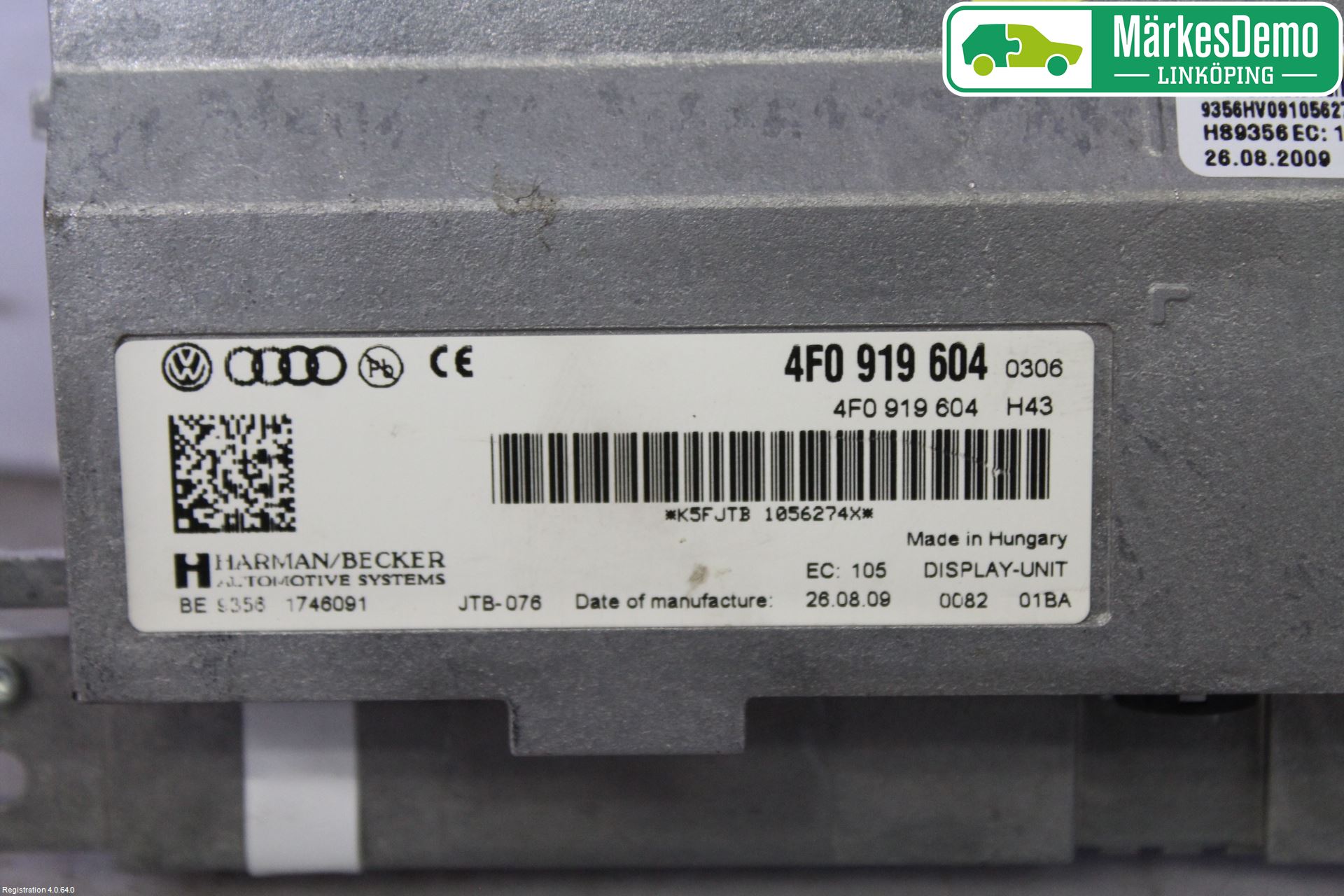 Audi A5 07-16 Multifunktionsdisplay
