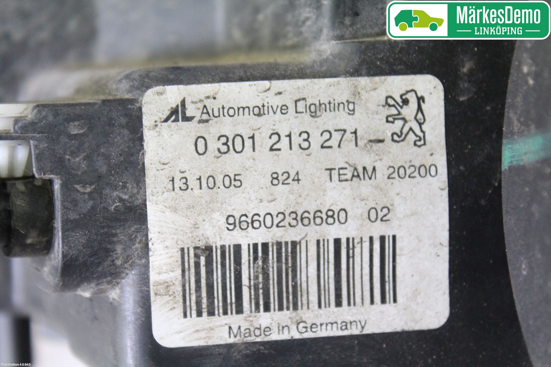 Peugeot 407 Frontlykt Venstre