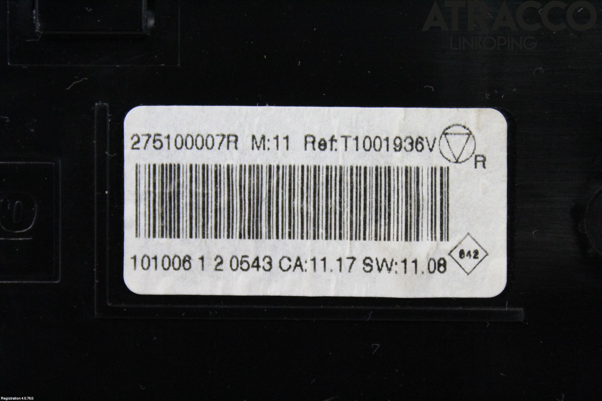 Renault MEGANE III 09-15 Varme Ac Betjening-Display